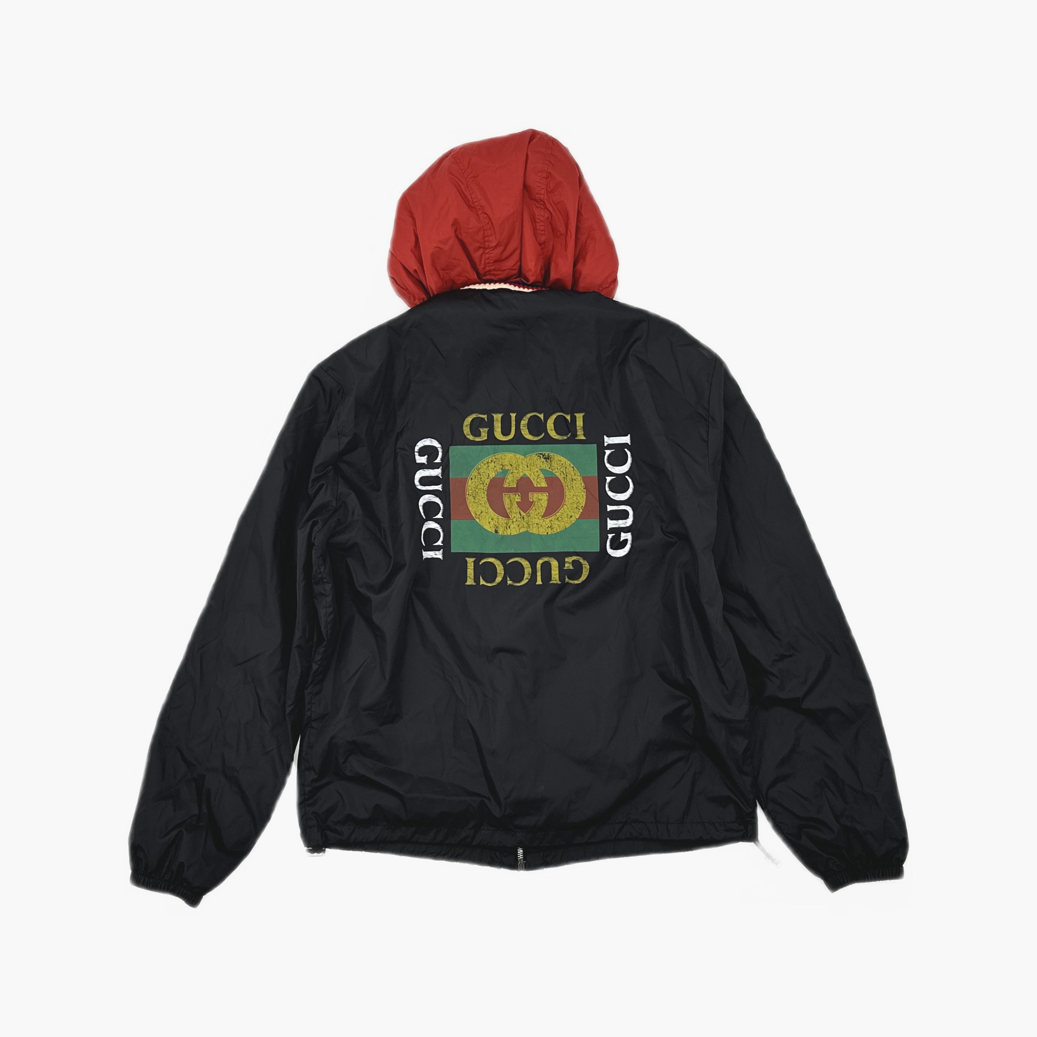 Gucci Gucci Logo Print Hooded Jacket Size 50 Size US M / EU 48-50 / 2 - 2 Thumbnail