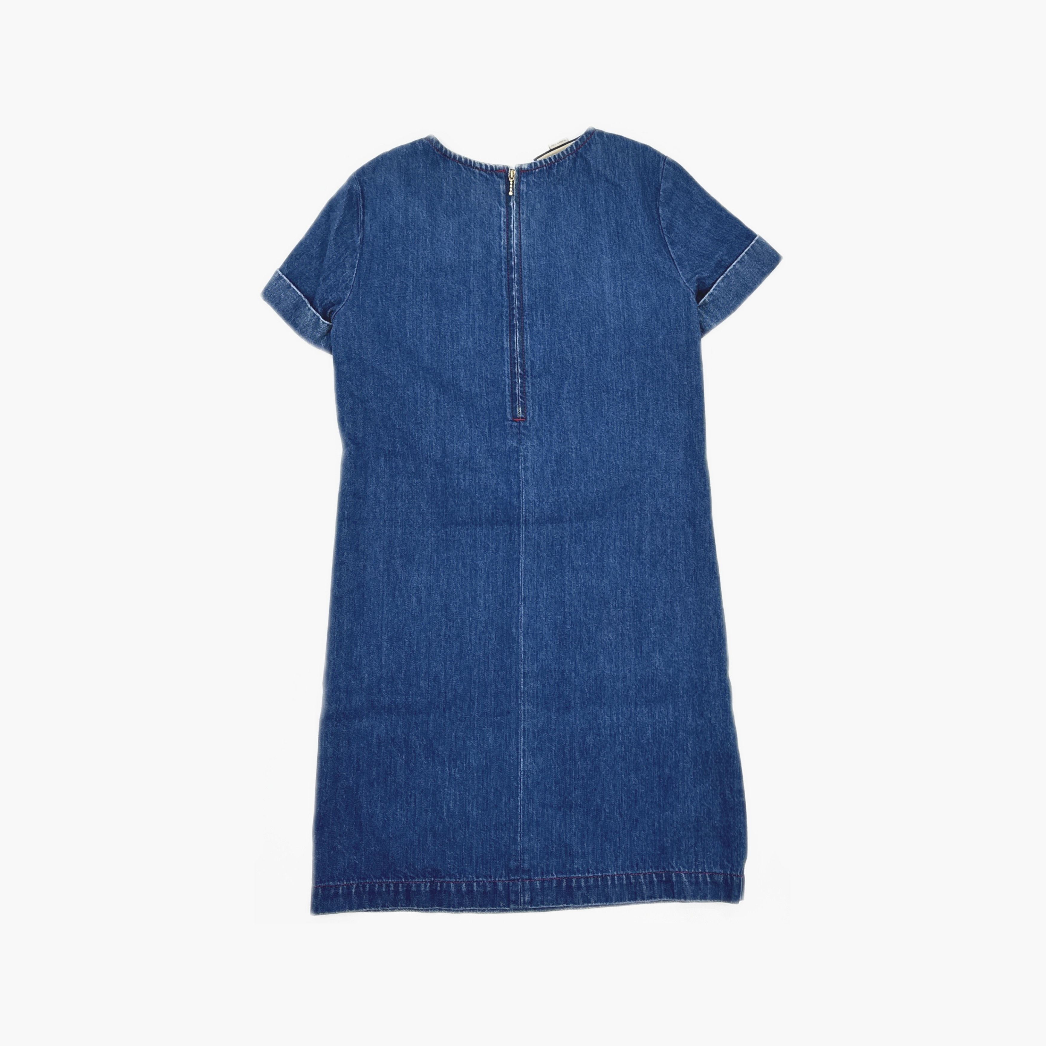 Gucci Gucci Web Stripe Denim Mini Dress Size 36 Size XS / US 0-2 / IT 36-38 - 2 Thumbnail