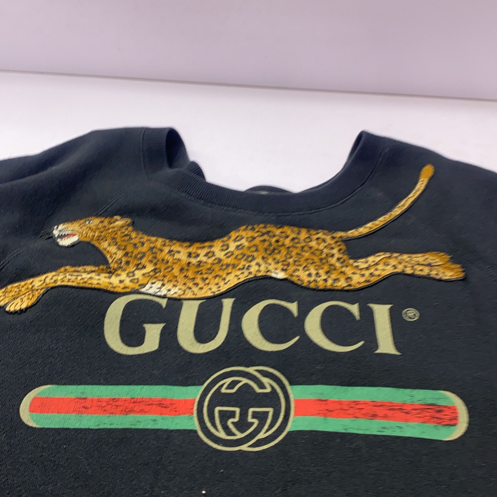 Gucci Gucci Panther Logo Sweatshirt Size S Size US S / EU 44-46 / 1 - 11 Thumbnail