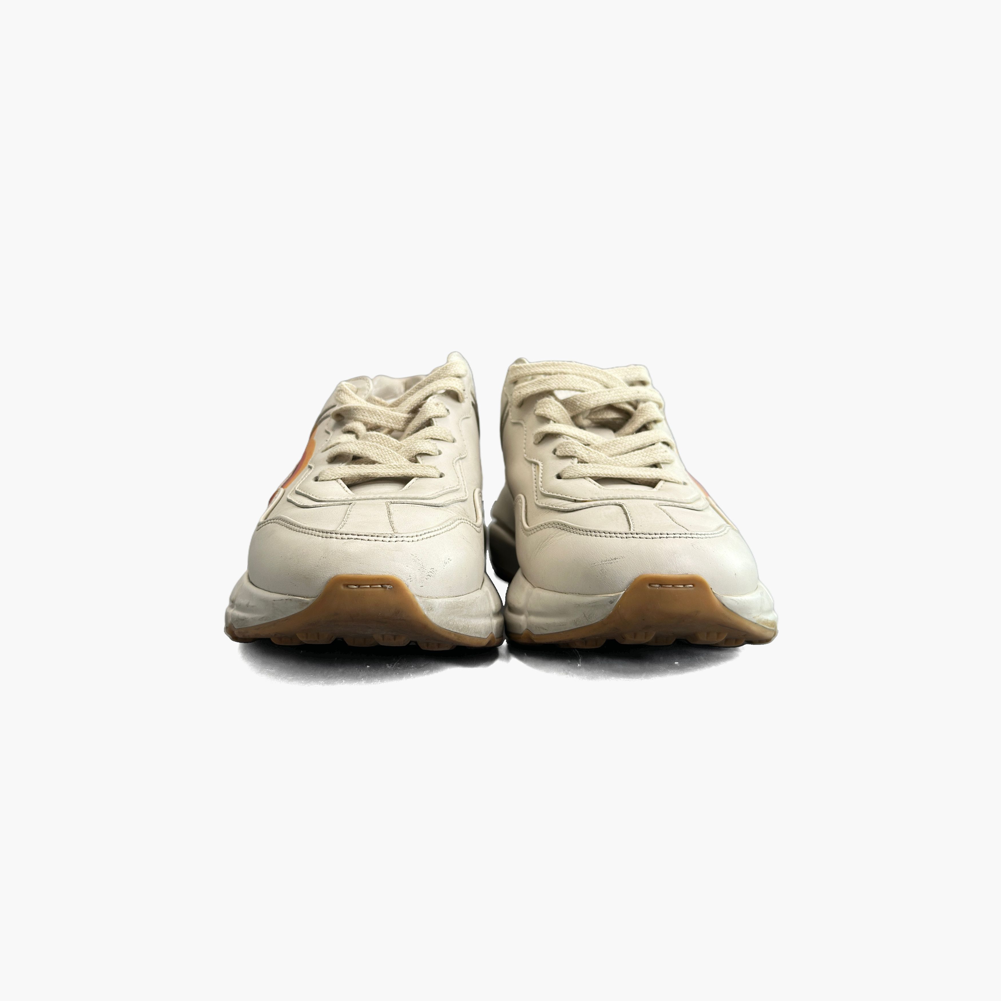 Gucci Gucci Heart Print Rhyton Sneakers Size 37.5 Size US 7.5 / IT 37.5 - 5 Thumbnail