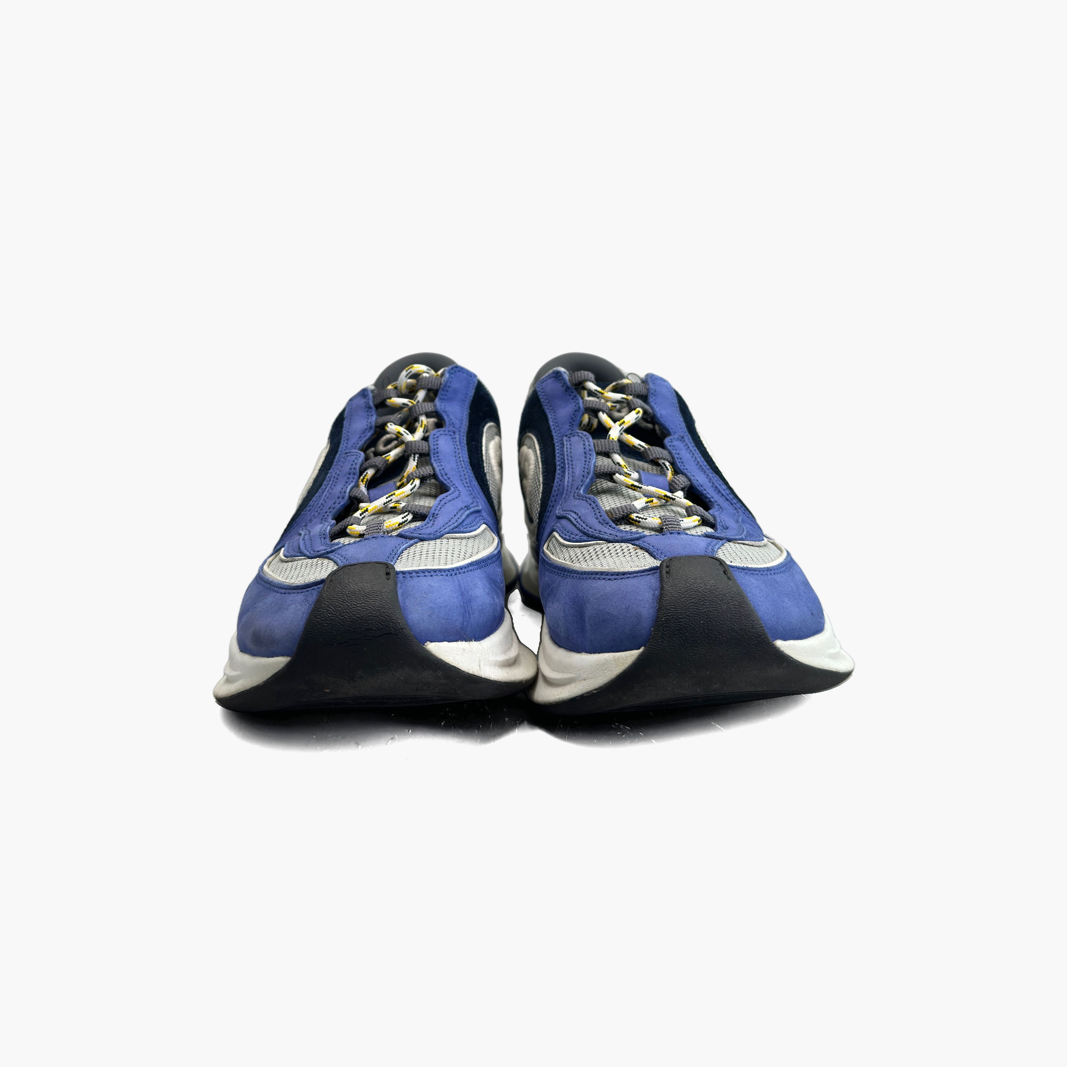 Gucci Gucci Blue Leather Mesh Low-Top Sneakers Size 8.5 Size US 8.5 / EU 41-42 - 5 Thumbnail