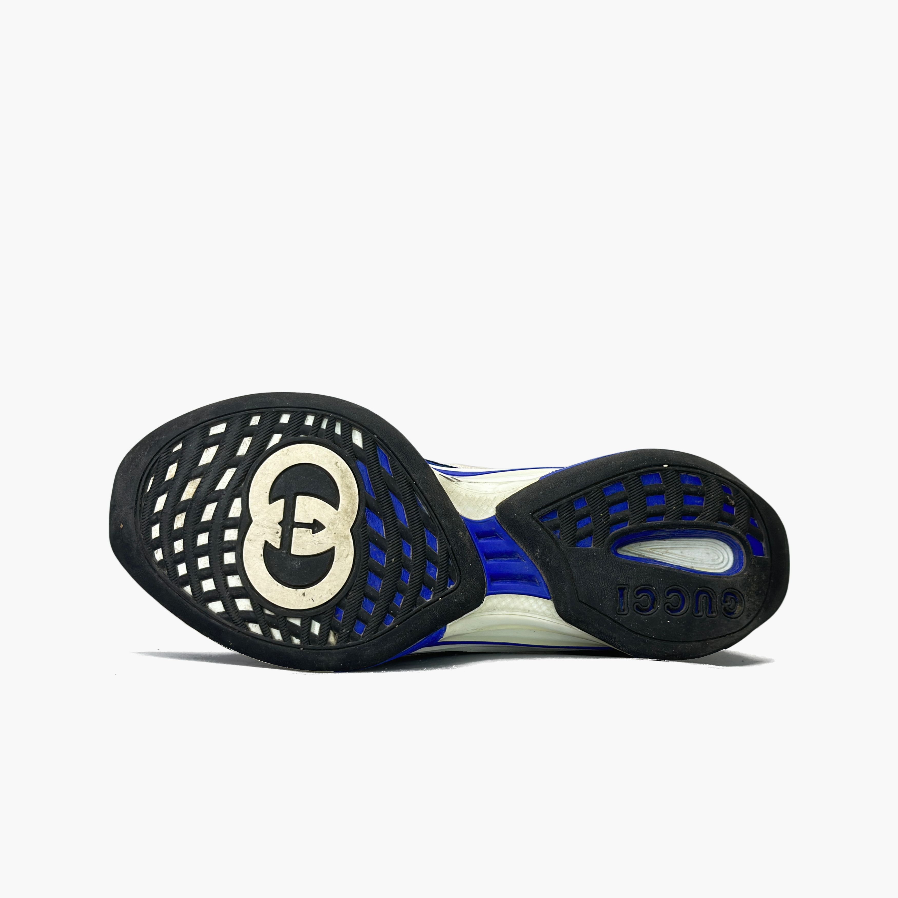 Gucci Gucci Blue Leather Mesh Low-Top Sneakers Size 8.5 Size US 8.5 / EU 41-42 - 8 Thumbnail