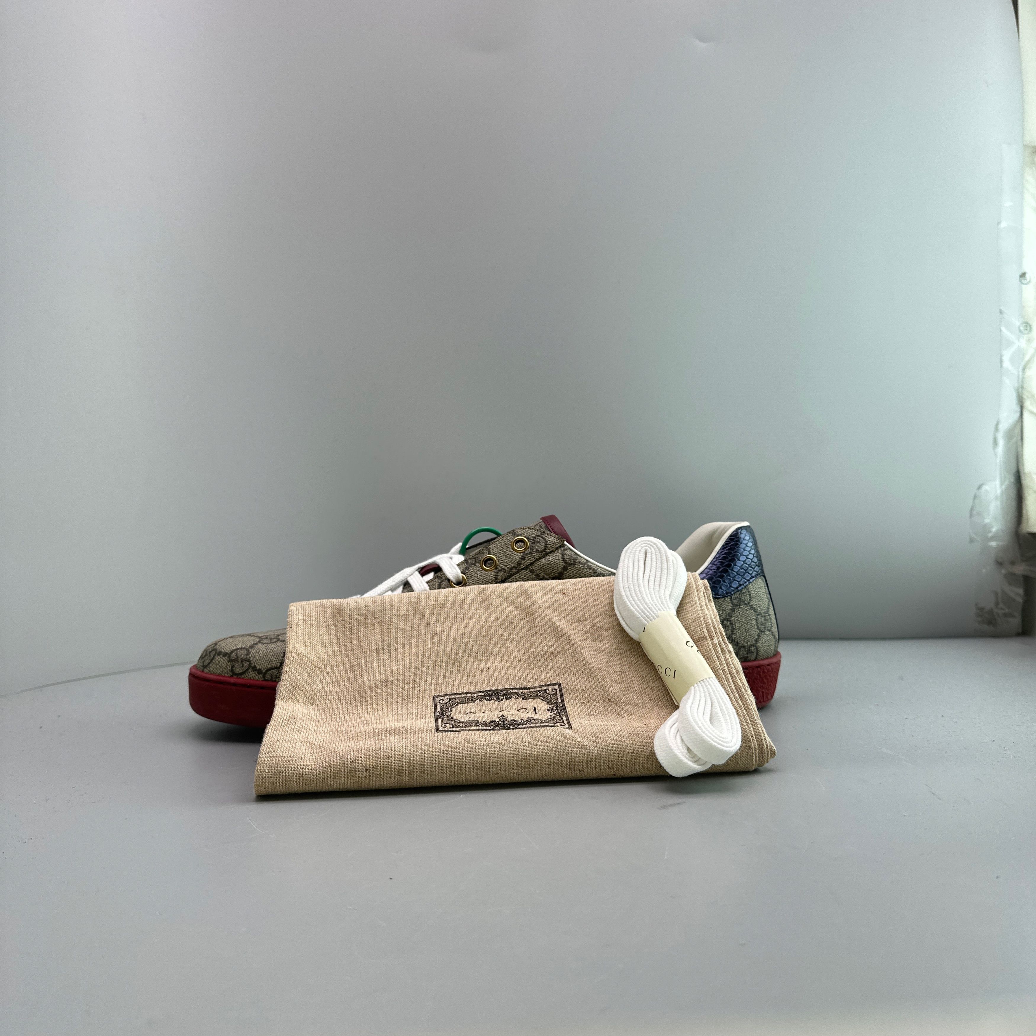 Gucci Gucci GG Supreme Ace Low-Top Sneakers Size 10 Size US 14 / EU 47 - 10 Thumbnail