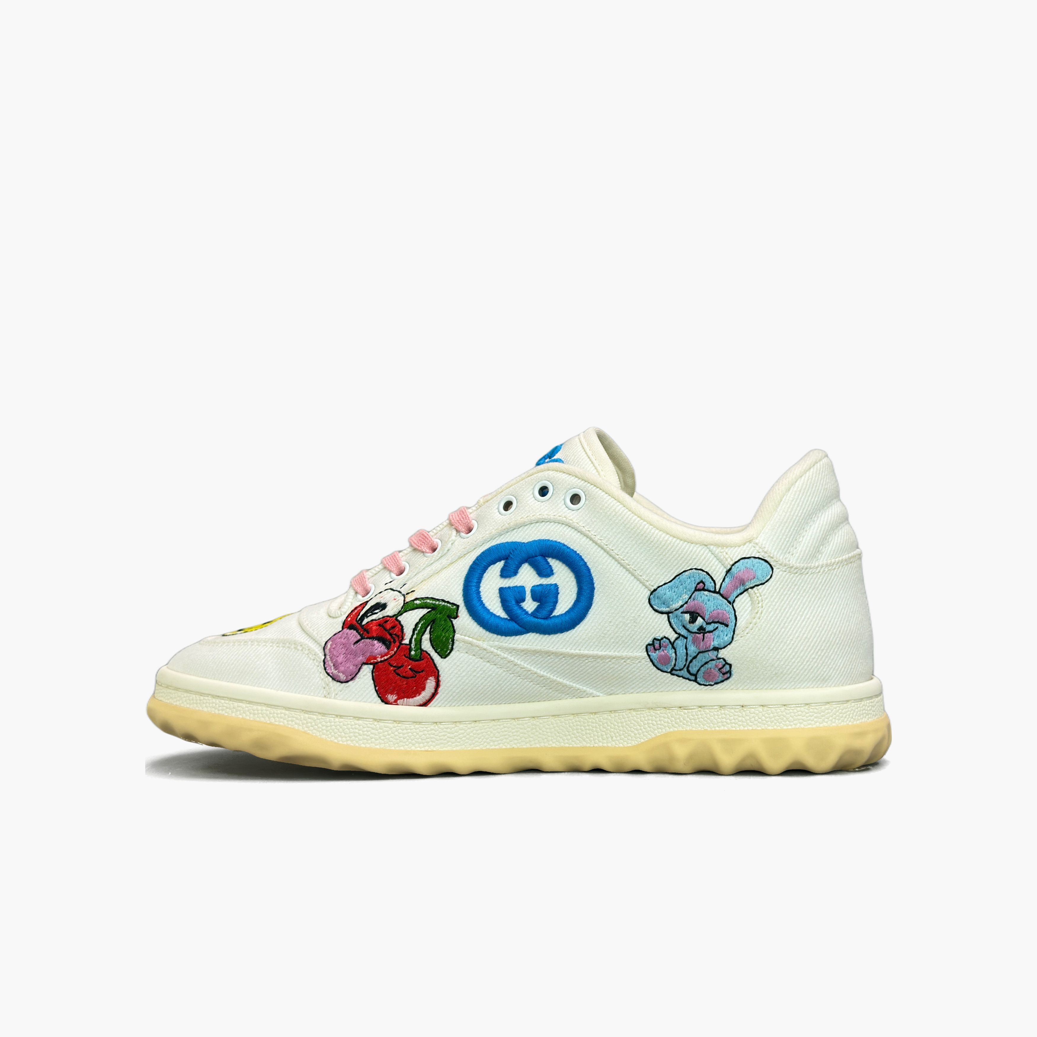 Gucci Gucci MAC80 Embroidered Low-Top Sneakers Size 37 Size US 7 / IT 37 - 3 Thumbnail