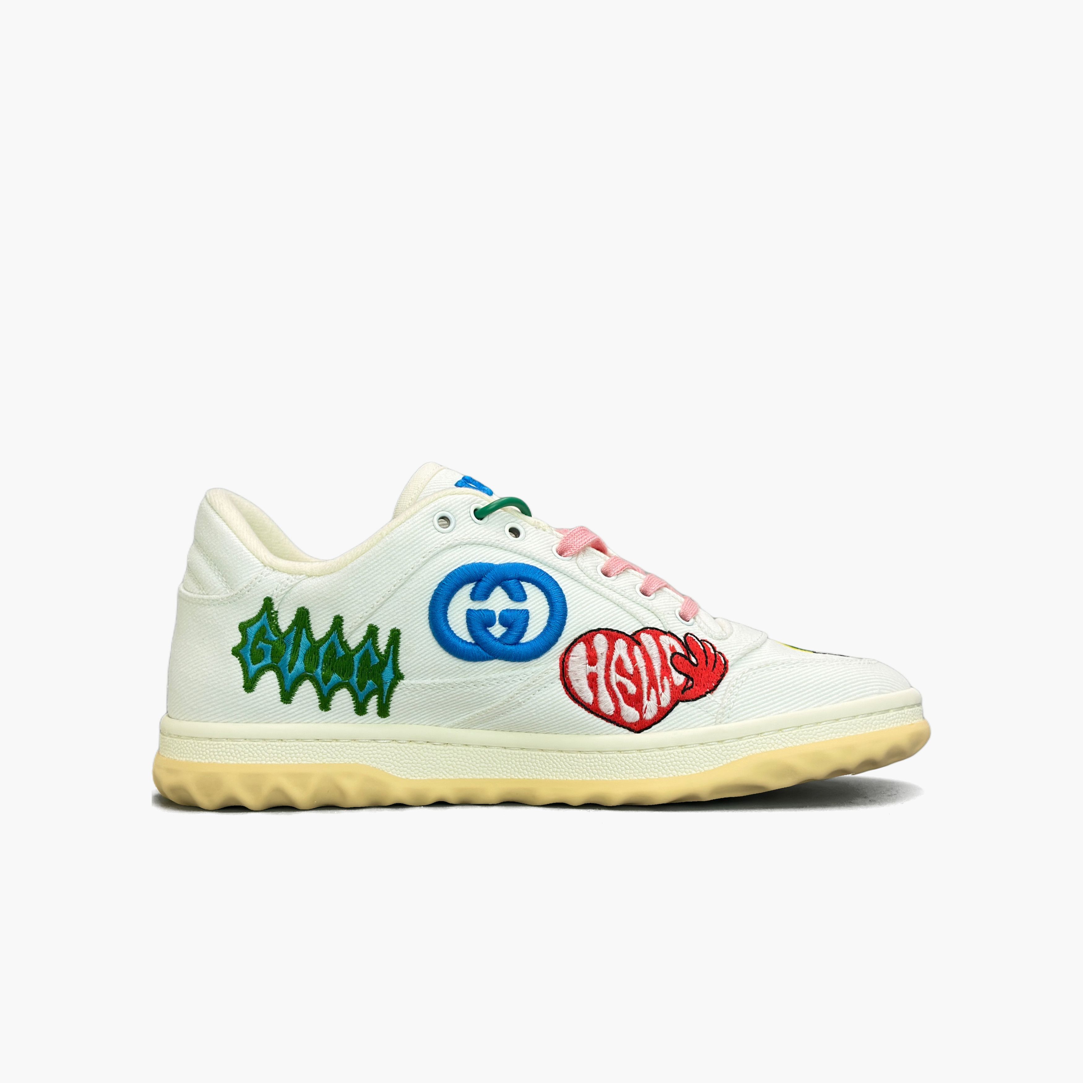Gucci Gucci MAC80 Embroidered Low-Top Sneakers Size 37 Size US 7 / IT 37 - 2 Thumbnail