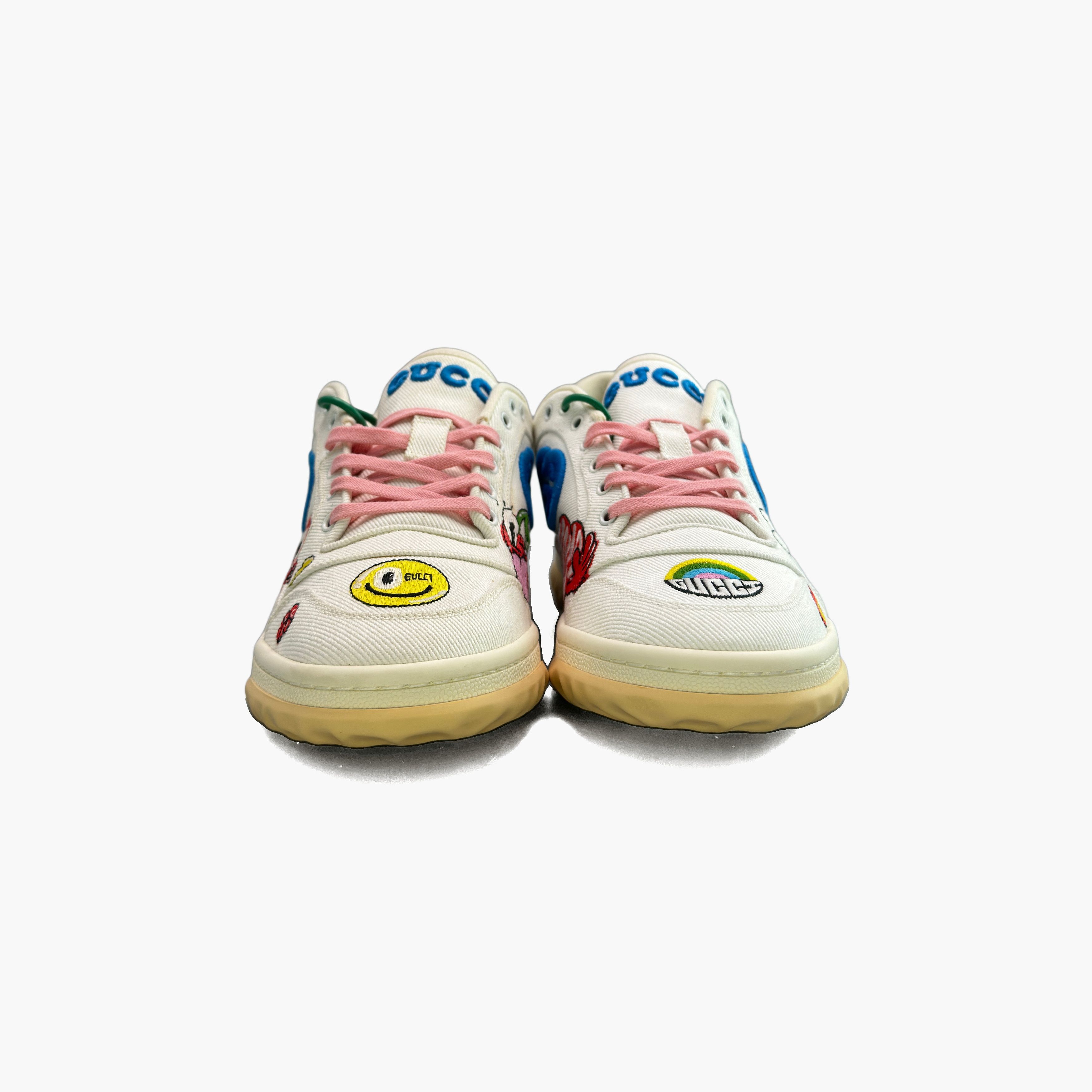 Gucci Gucci MAC80 Embroidered Low-Top Sneakers Size 37 Size US 7 / IT 37 - 5 Thumbnail