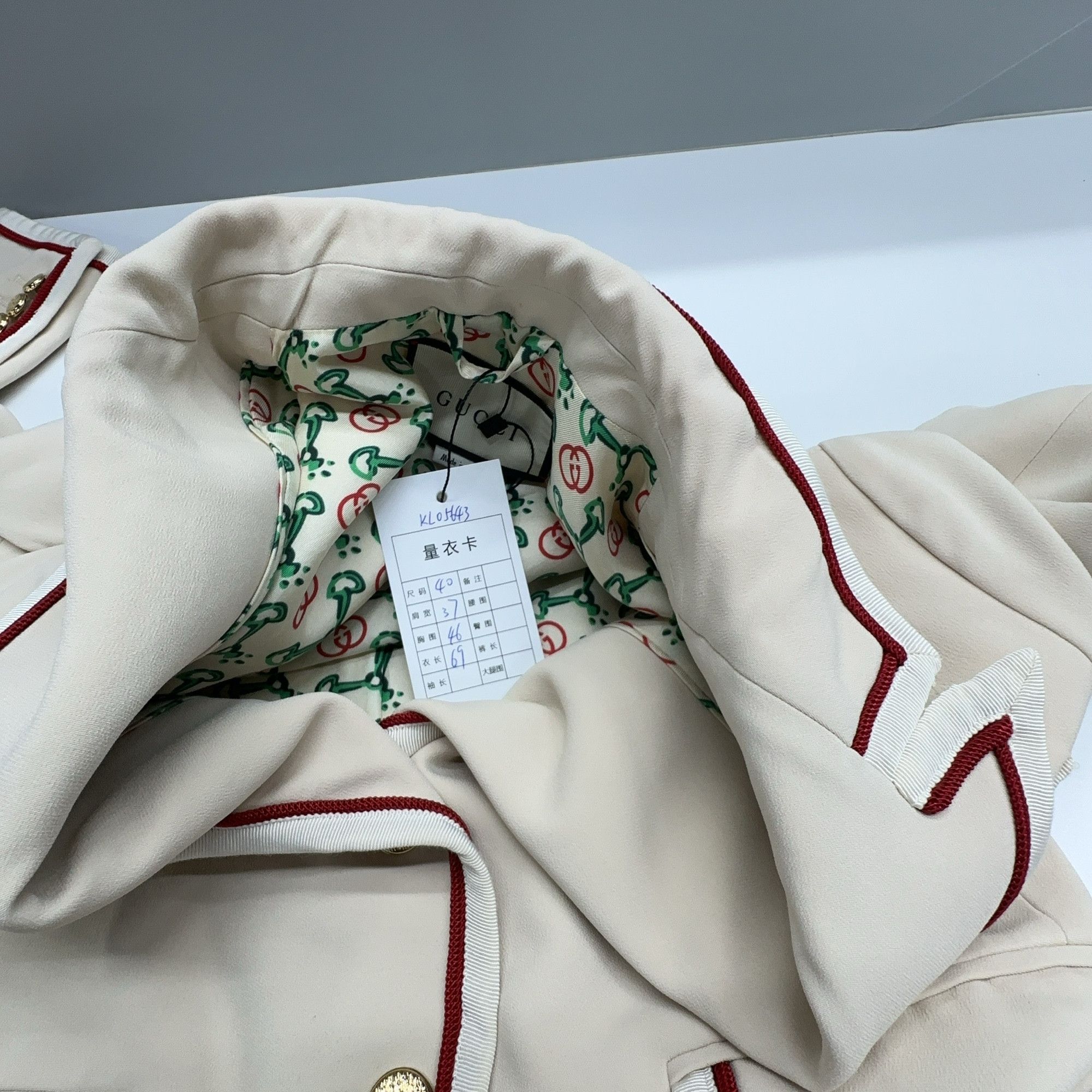 Gucci Gucci Logo Lining Blazer Size IT 40 Size S / US 4 / IT 40 - 6 Thumbnail