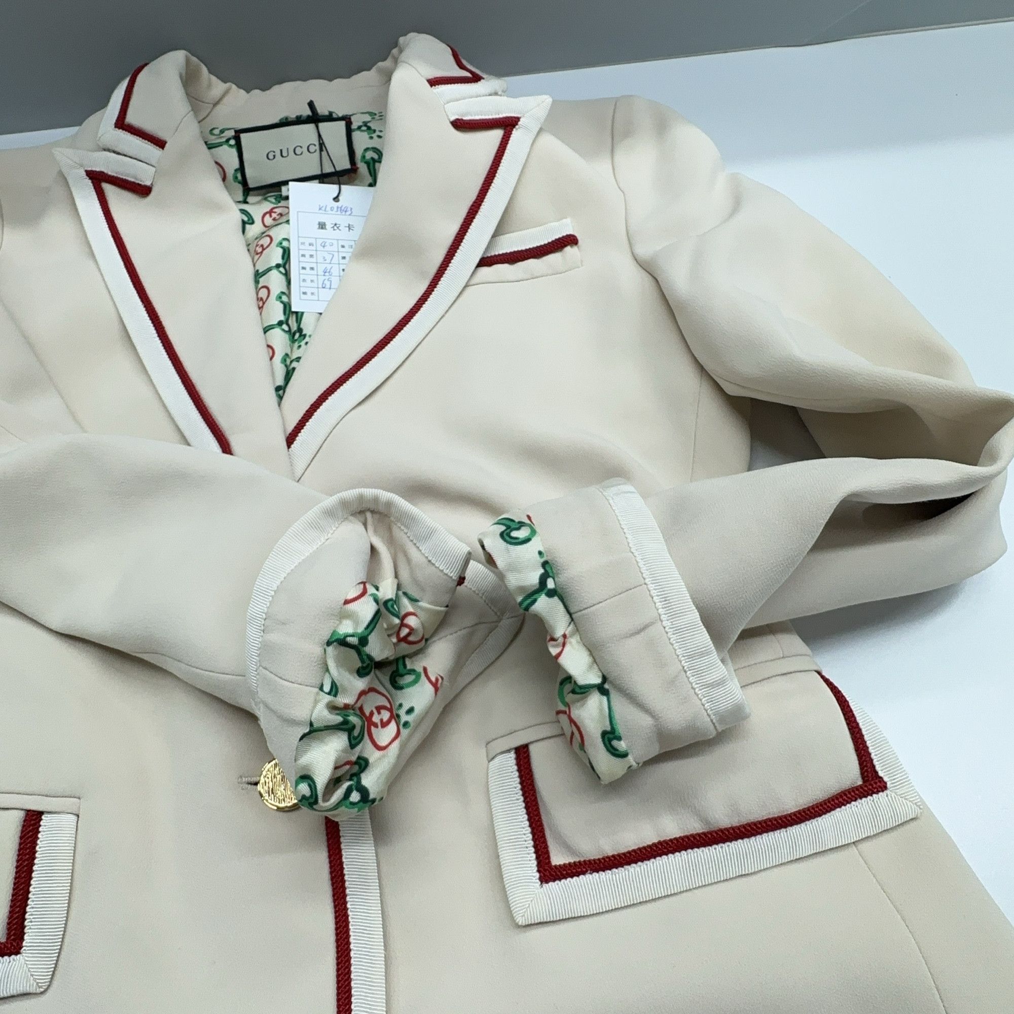 Gucci Gucci Logo Lining Blazer Size IT 40 Size S / US 4 / IT 40 - 8 Thumbnail