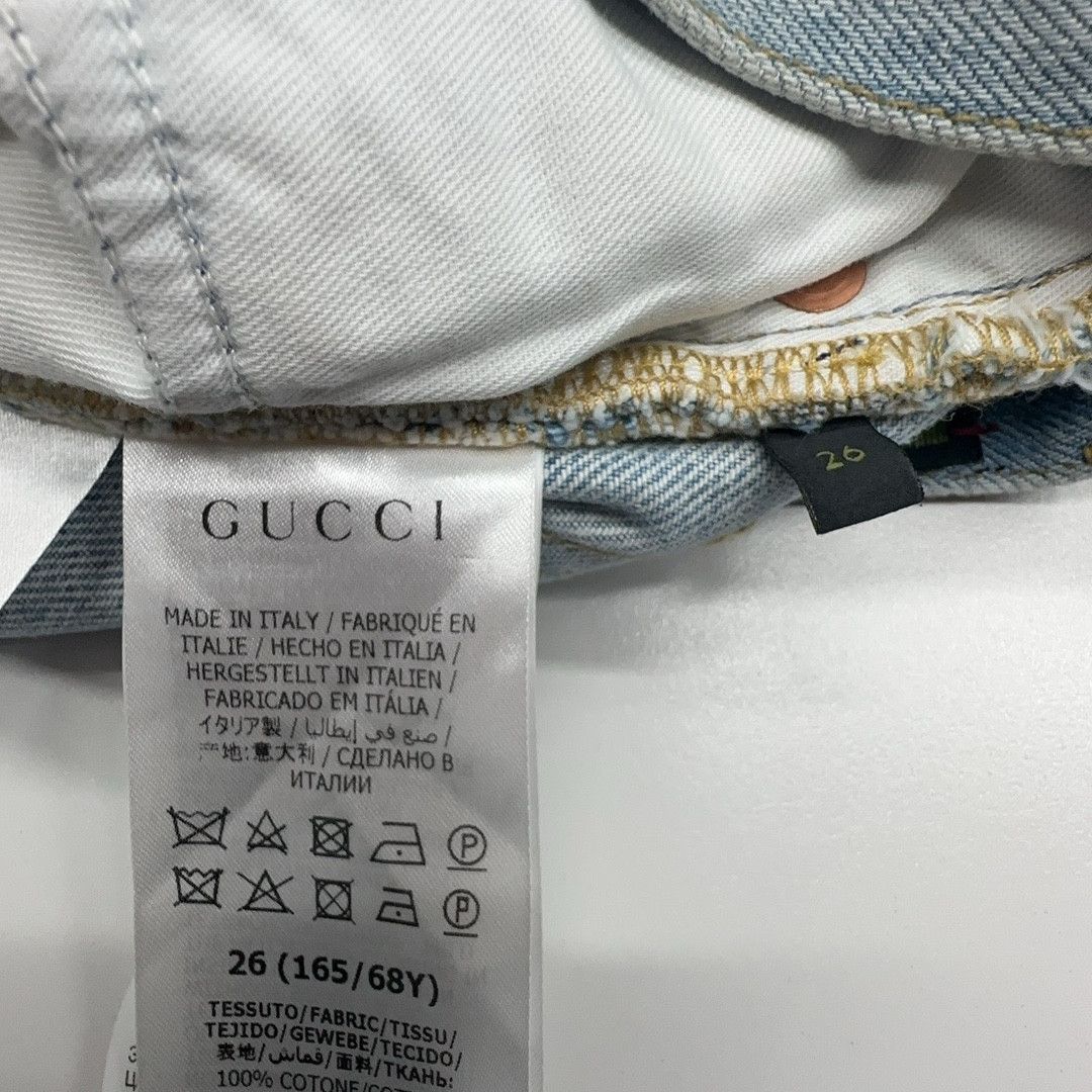 Gucci Gucci x Doraemon Embroidered Denim Shorts Size 26 Size 26" / US 2 / IT 38 - 4 Thumbnail
