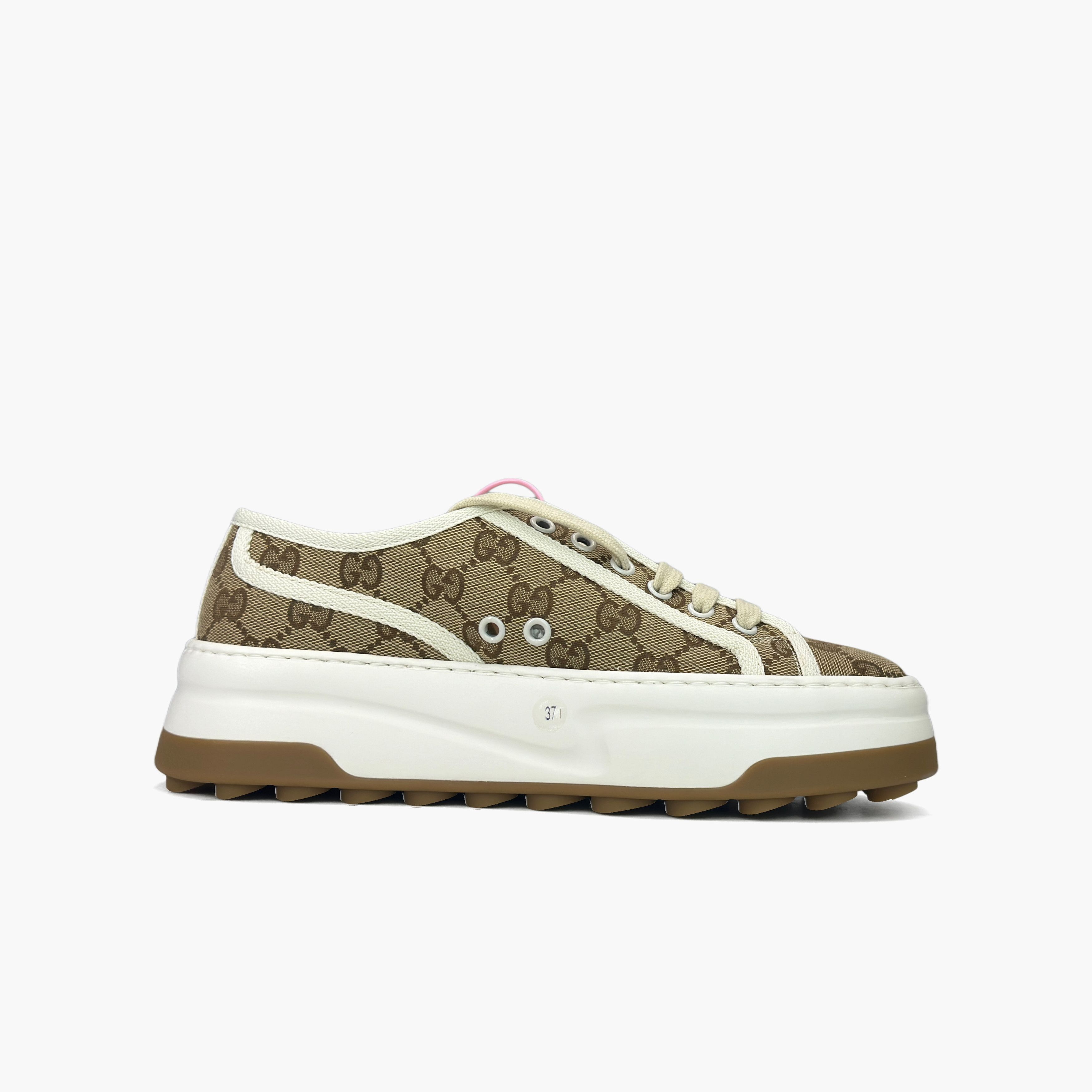 Gucci Gucci GG Canvas Low-Top Sneakers Size 37 Size US 7 / IT 37 - 2 Thumbnail