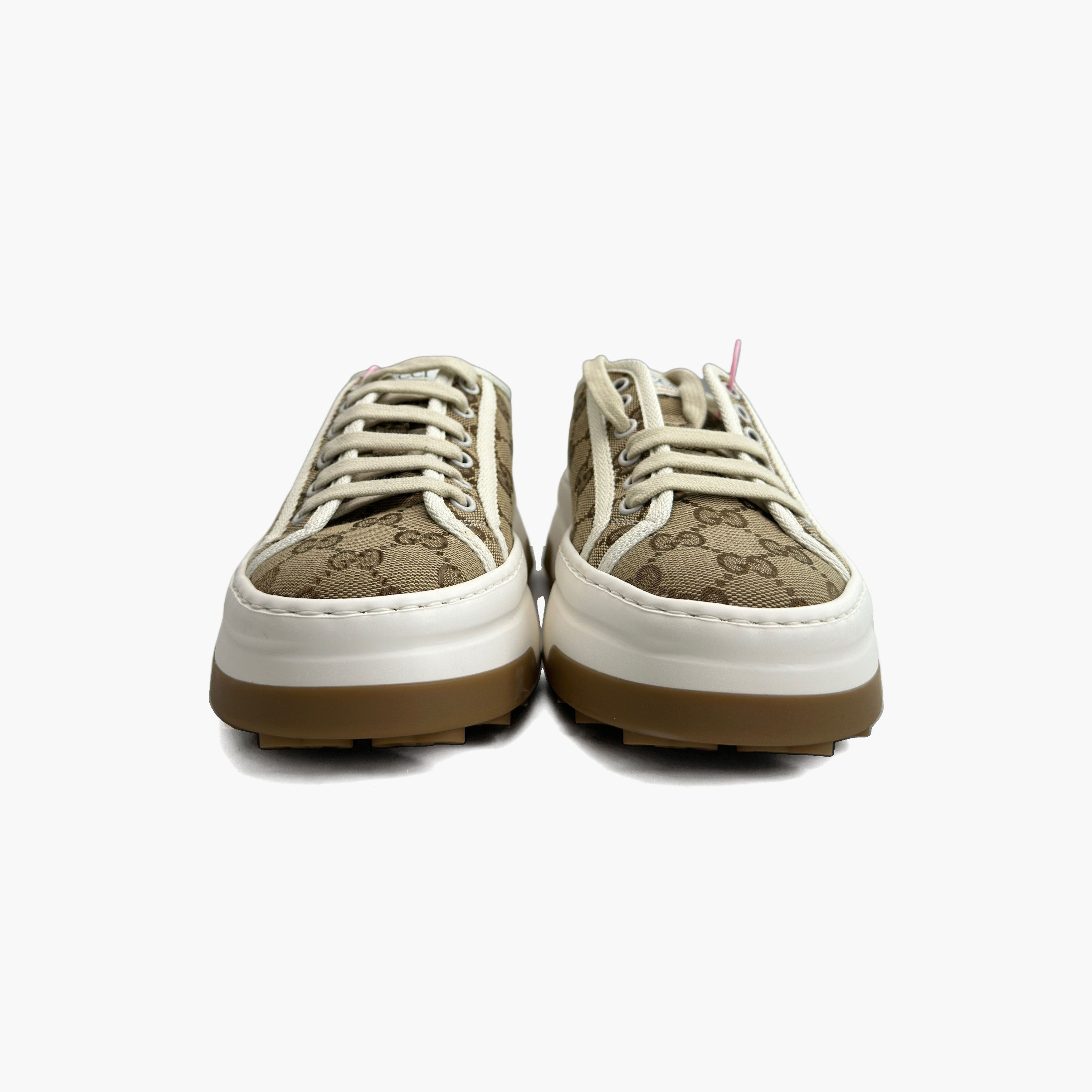 Gucci Gucci GG Canvas Low-Top Sneakers Size 37 Size US 7 / IT 37 - 5 Thumbnail