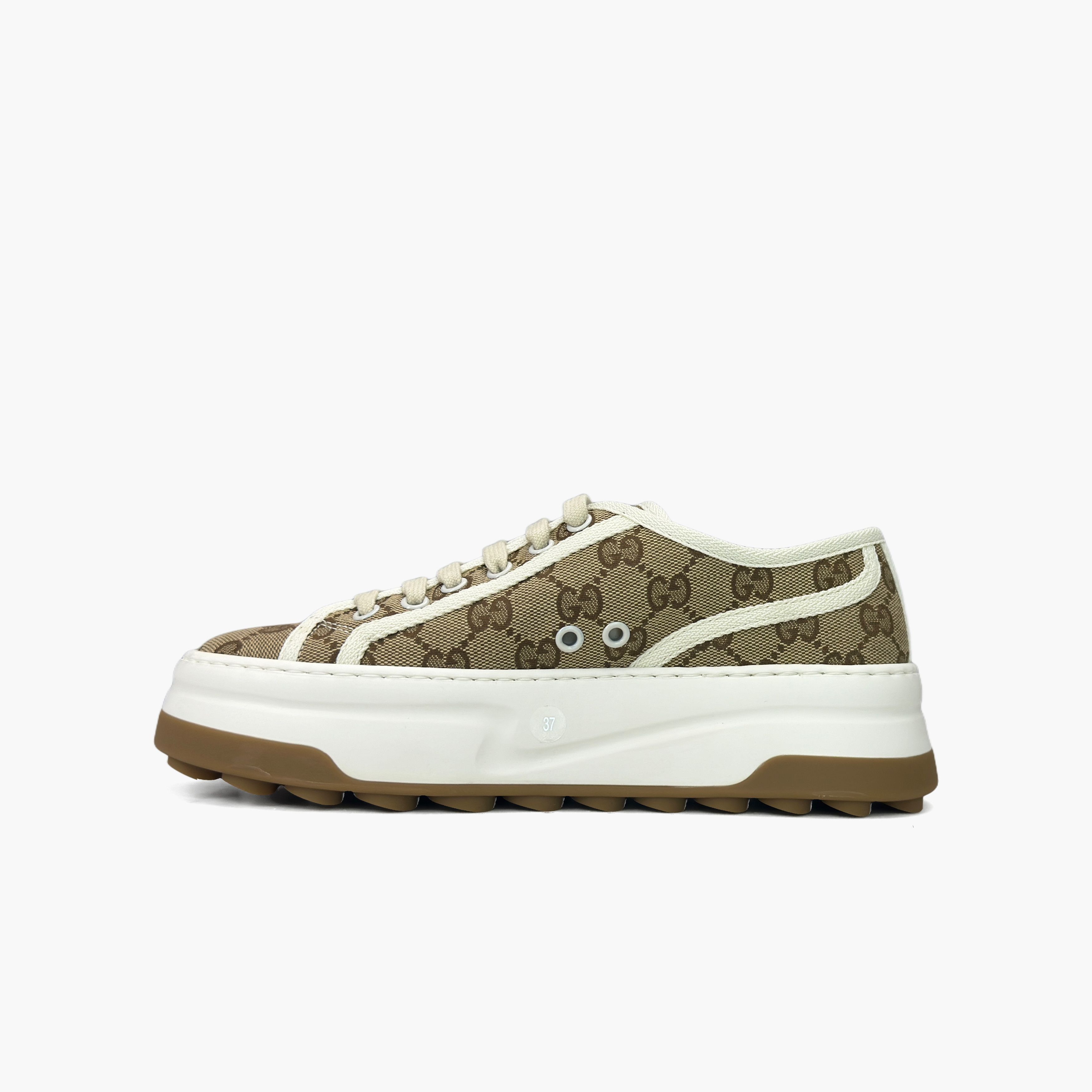 Gucci Gucci GG Canvas Low-Top Sneakers Size 37 Size US 7 / IT 37 - 3 Thumbnail