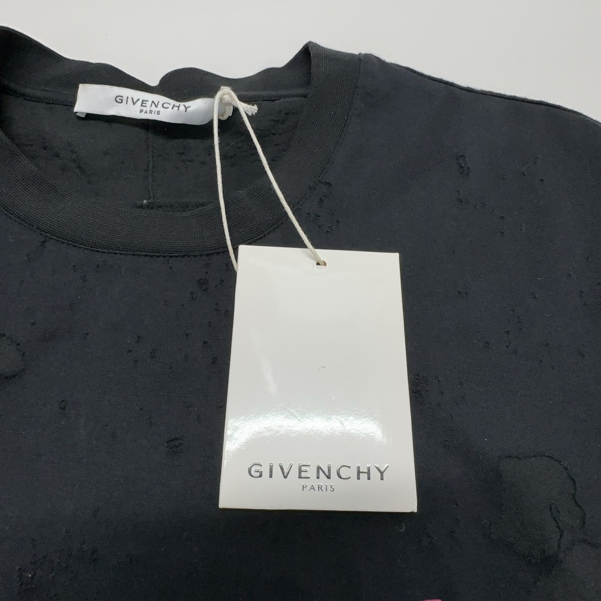 Givenchy Givenchy Distressed Logo T-Shirt Size XXS Size US XXS / EU 40 - 4 Thumbnail