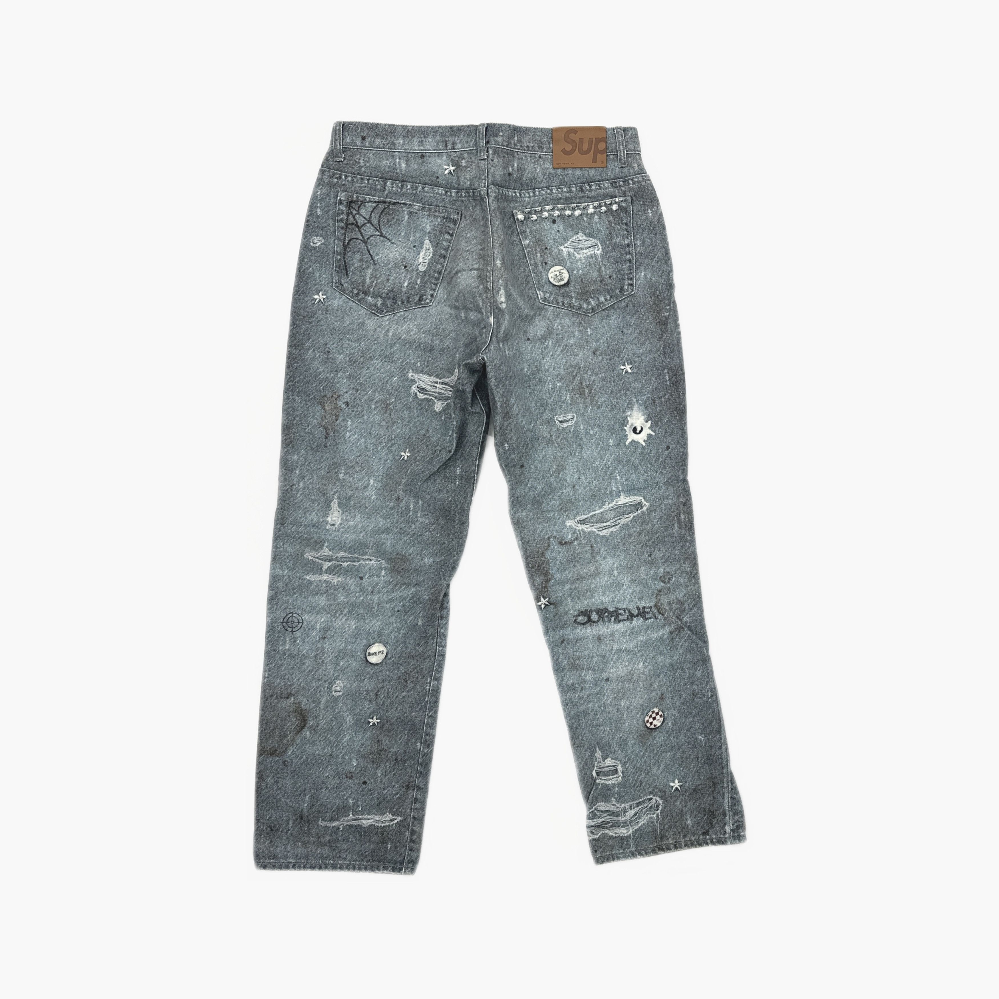 Supreme Supreme Trompe L'oeil Patch Jeans Size 32 Size US 32 / EU 48 - 2 Thumbnail