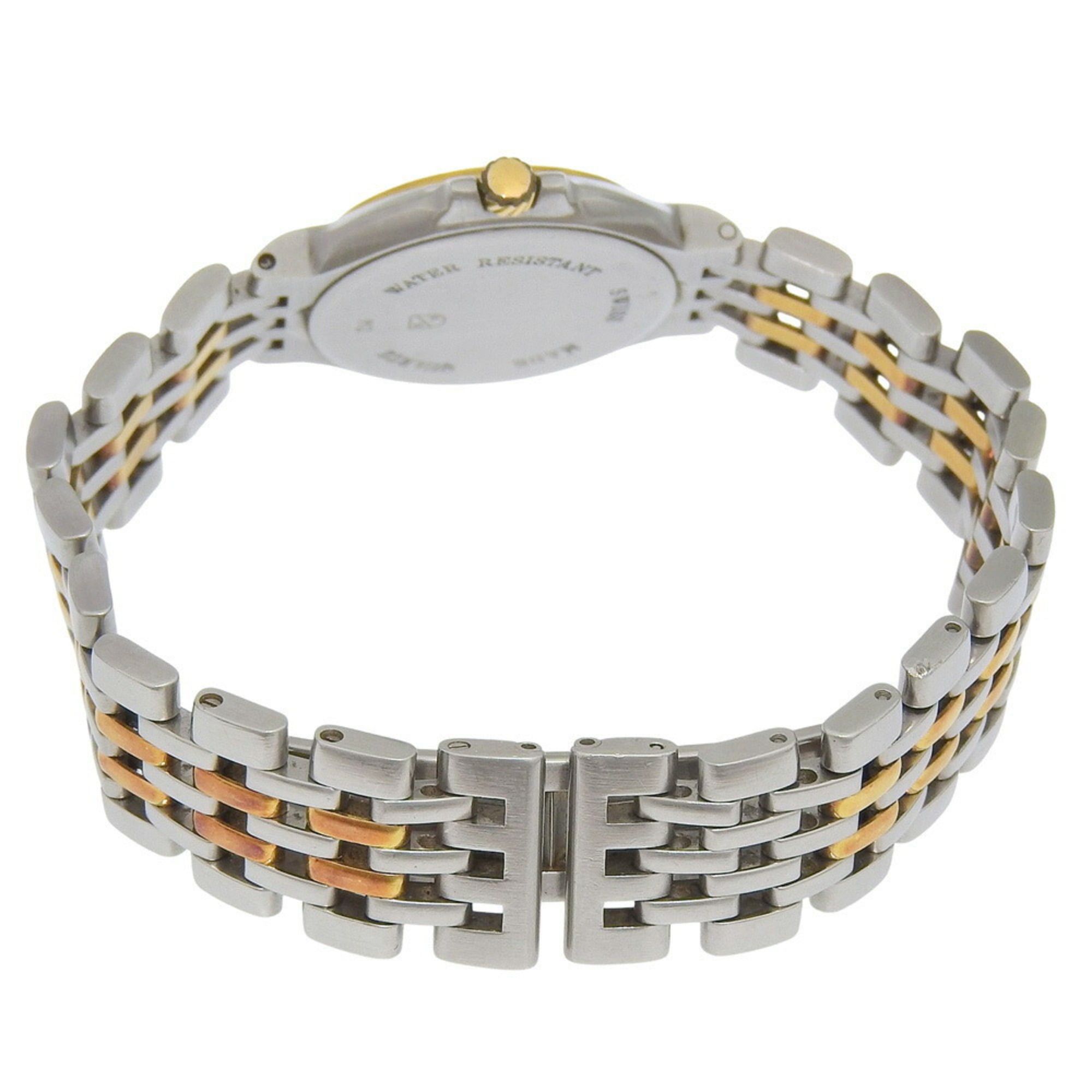 Alfred Dunhill Dunhill Elite Date White Dial 18K Yellow Gold Stainless Steel 40.7g Quartz Battery Approx. 27mm Women's Watch Size ONE SIZE - 3 Thumbnail