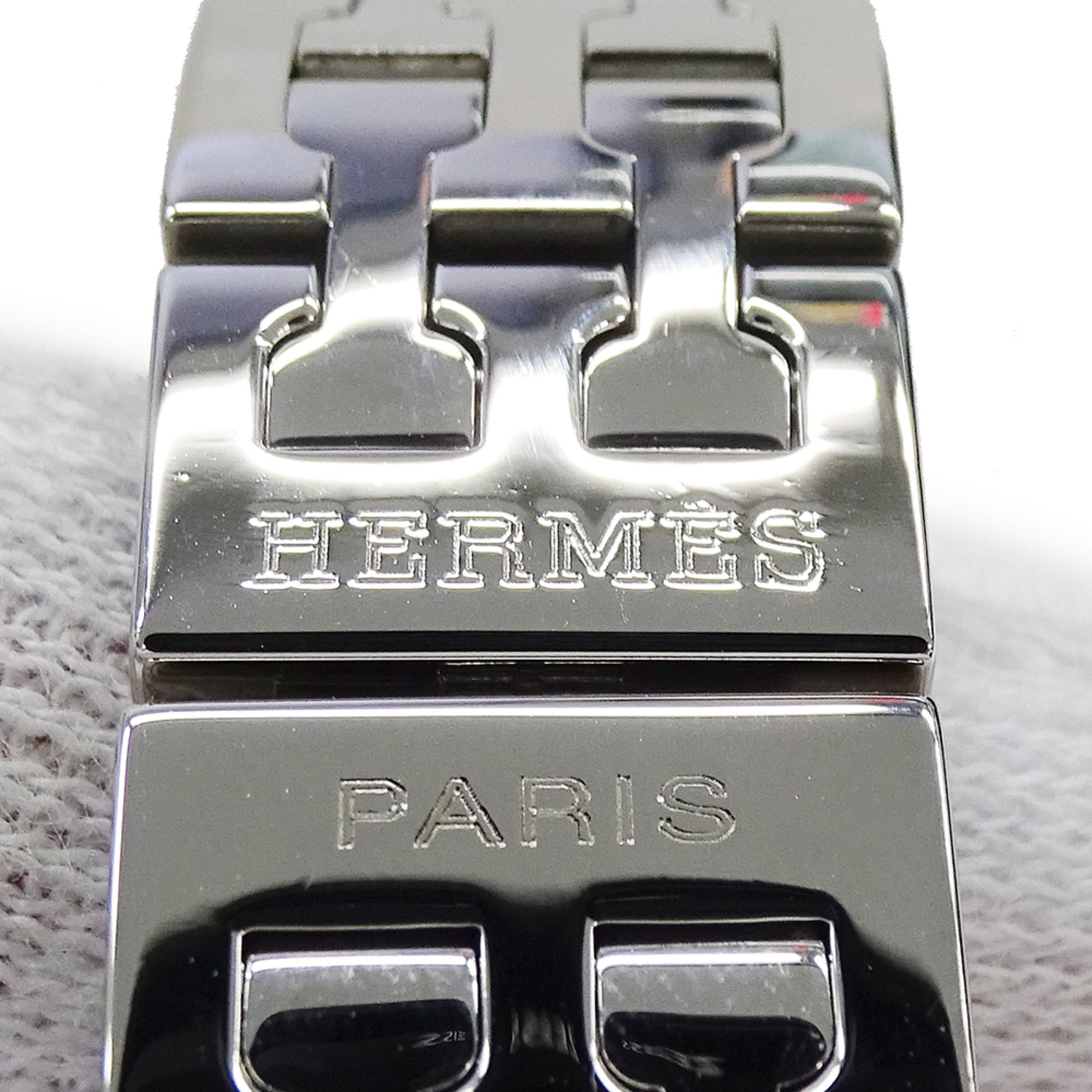 Hermes Hermes Women's Watch Brand H-Watch Quartz QZ Stainless Steel SS HH1.210 Silver Black Size ONE SIZE - 9 Thumbnail