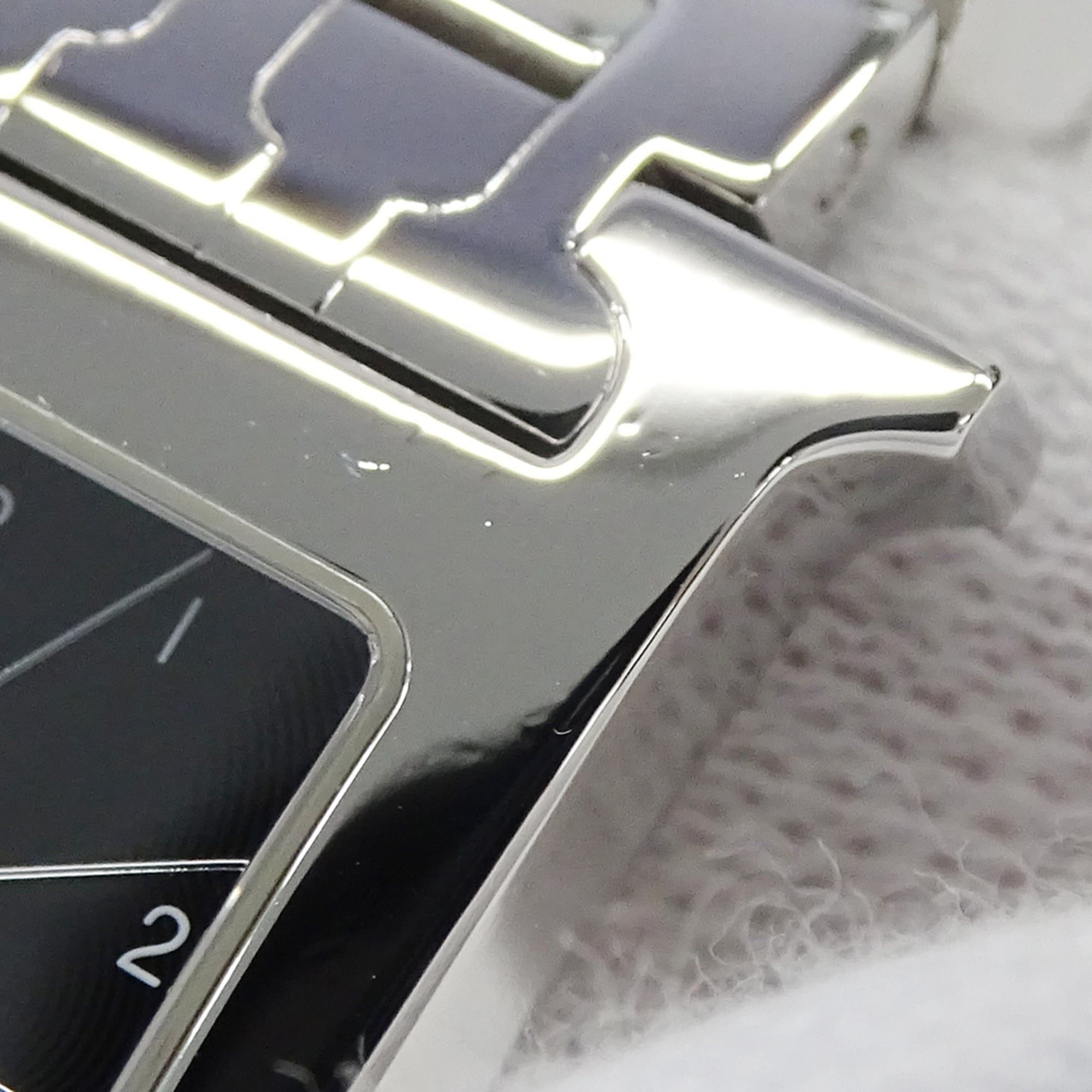 Hermes Hermes Women's Watch Brand H-Watch Quartz QZ Stainless Steel SS HH1.210 Silver Black Size ONE SIZE - 13 Thumbnail