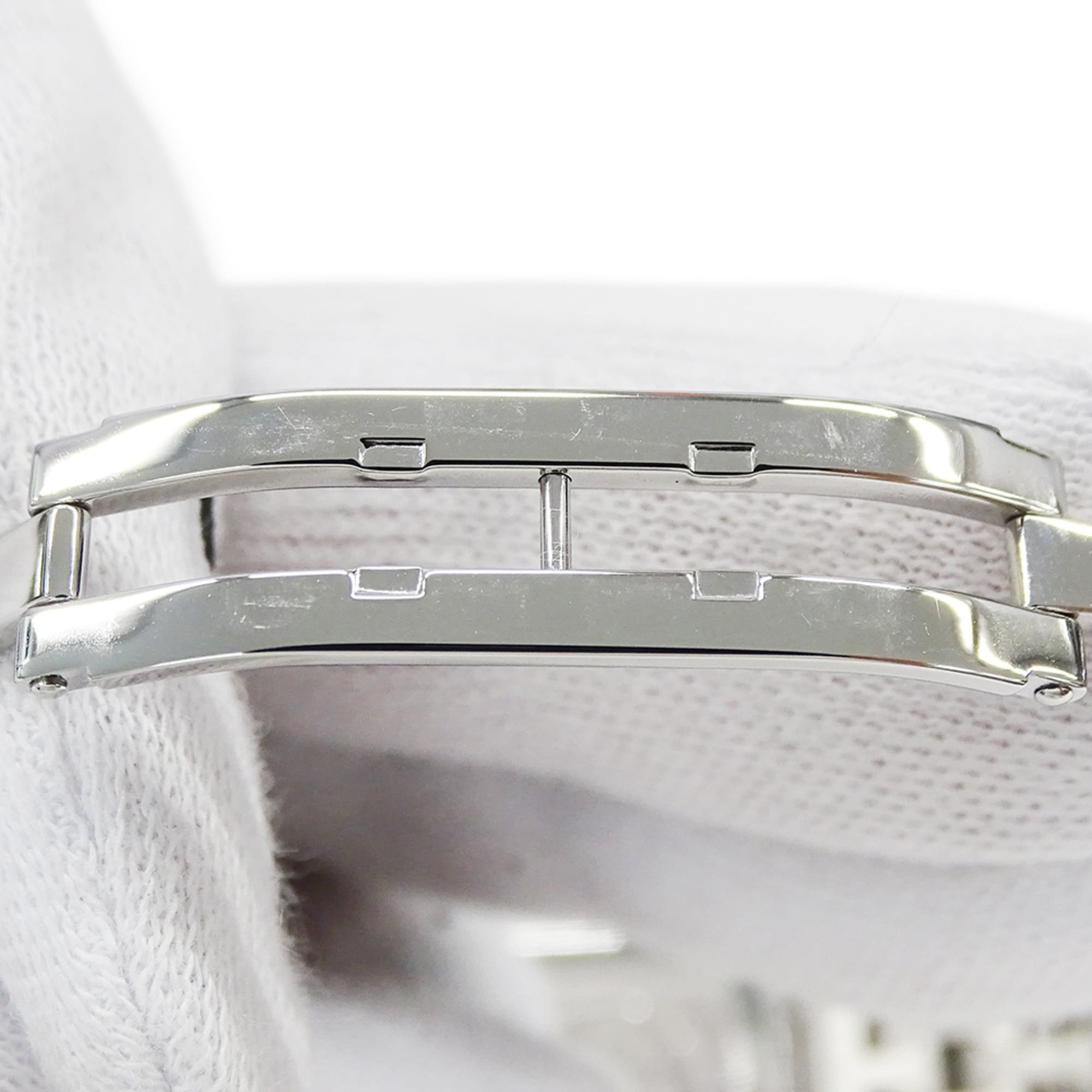 Hermes Hermes Women's Watch Brand H-Watch Quartz QZ Stainless Steel SS HH1.210 Silver Black Size ONE SIZE - 5 Thumbnail