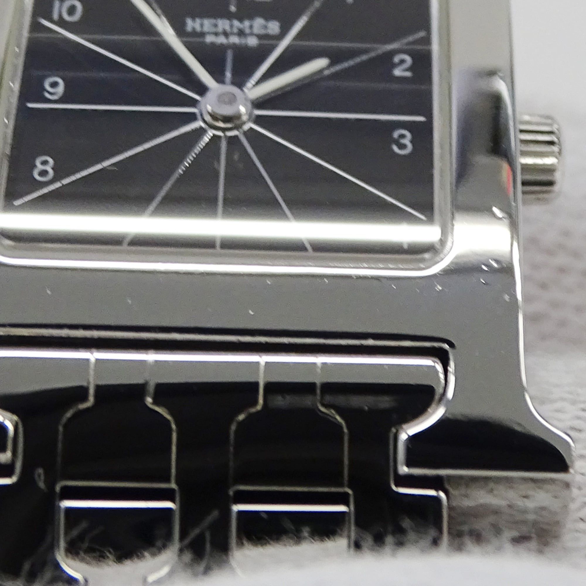 Hermes Hermes Women's Watch Brand H-Watch Quartz QZ Stainless Steel SS HH1.210 Silver Black Size ONE SIZE - 14 Thumbnail