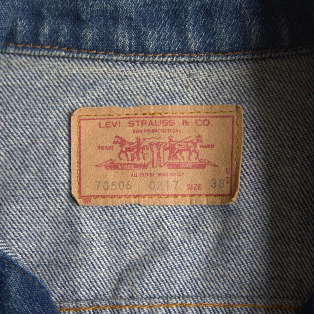 Levi's Levi's 80S 70506 5th Denim Jacket Size 38 Size US M / EU 48-50 / 2 - 5 Thumbnail