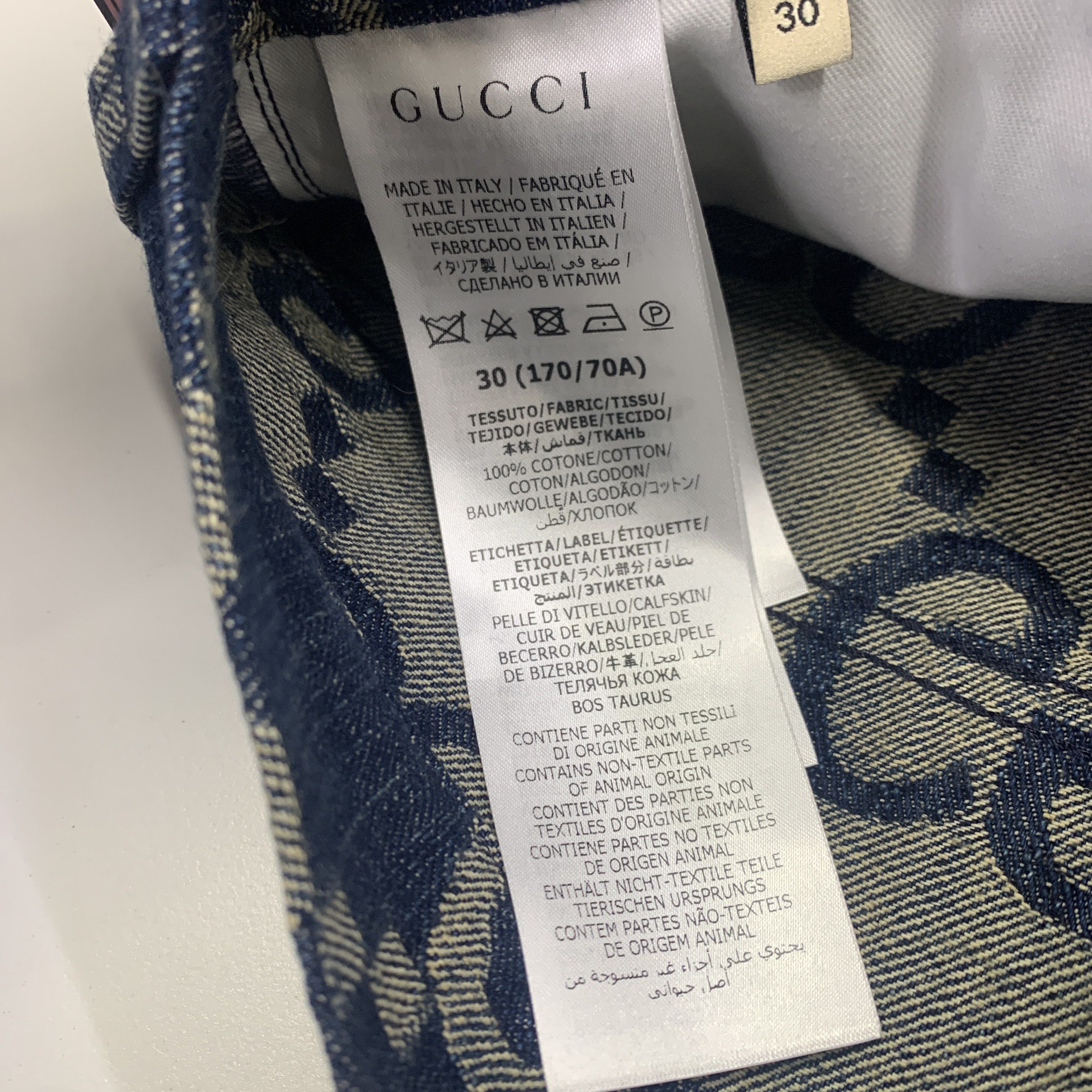 Gucci Gucci Monogram Denim Shorts Size 30 Size US 30 / EU 46 - 2 Thumbnail