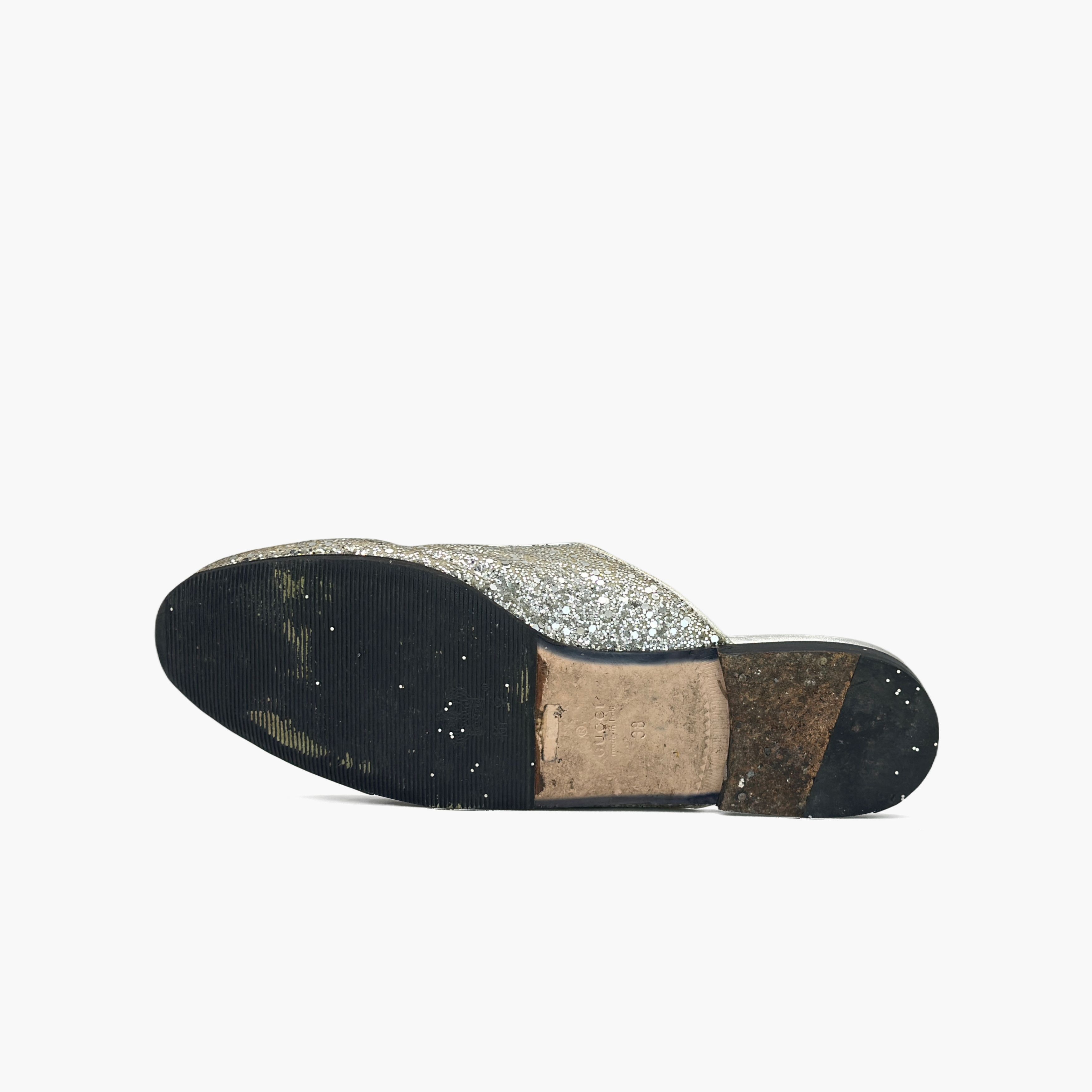 Gucci Gucci Glitter Princetown Horsebit Mules Size 38 Size US 8 / IT 38 - 8 Thumbnail