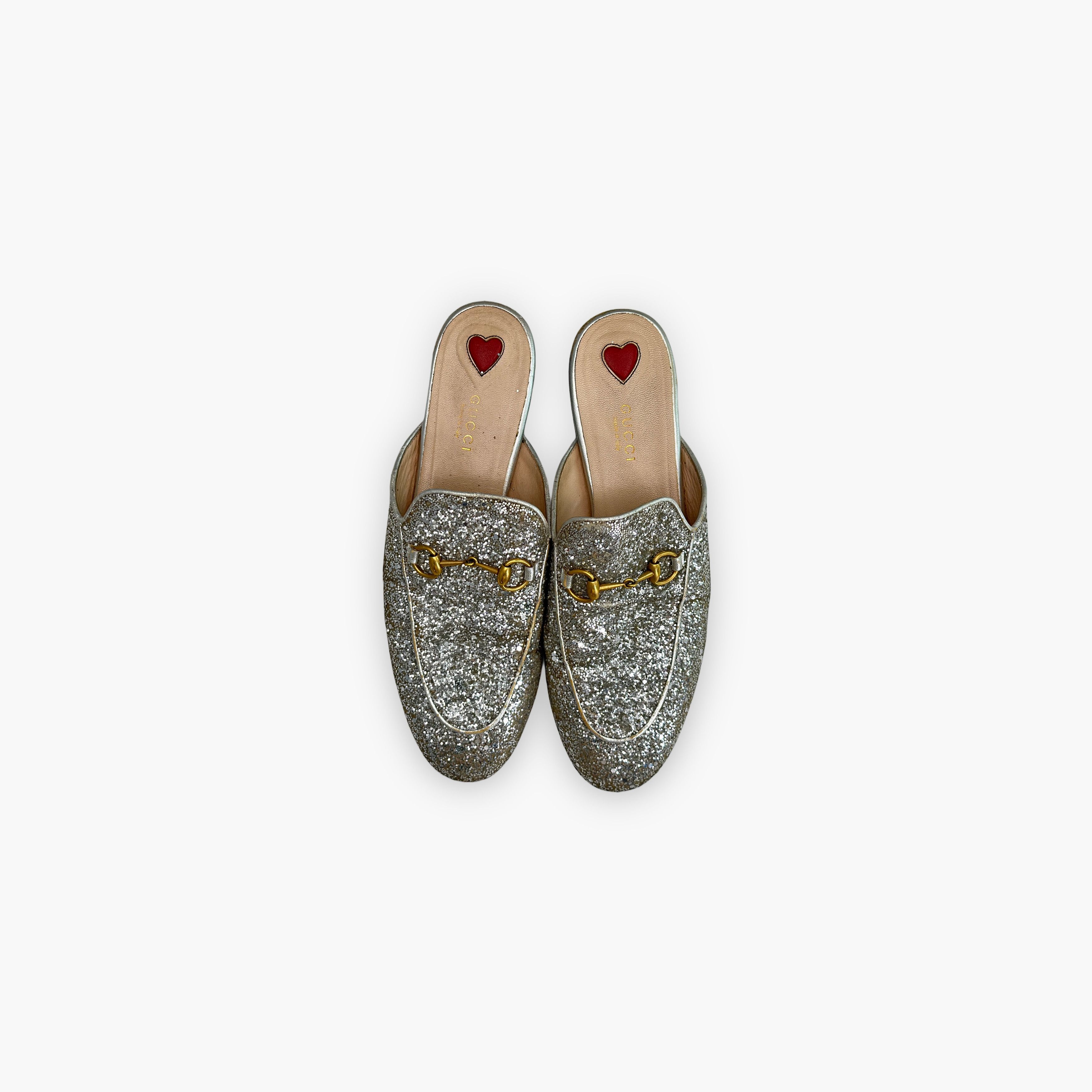 Gucci Gucci Glitter Princetown Horsebit Mules Size 38 Size US 8 / IT 38 - 9 Thumbnail