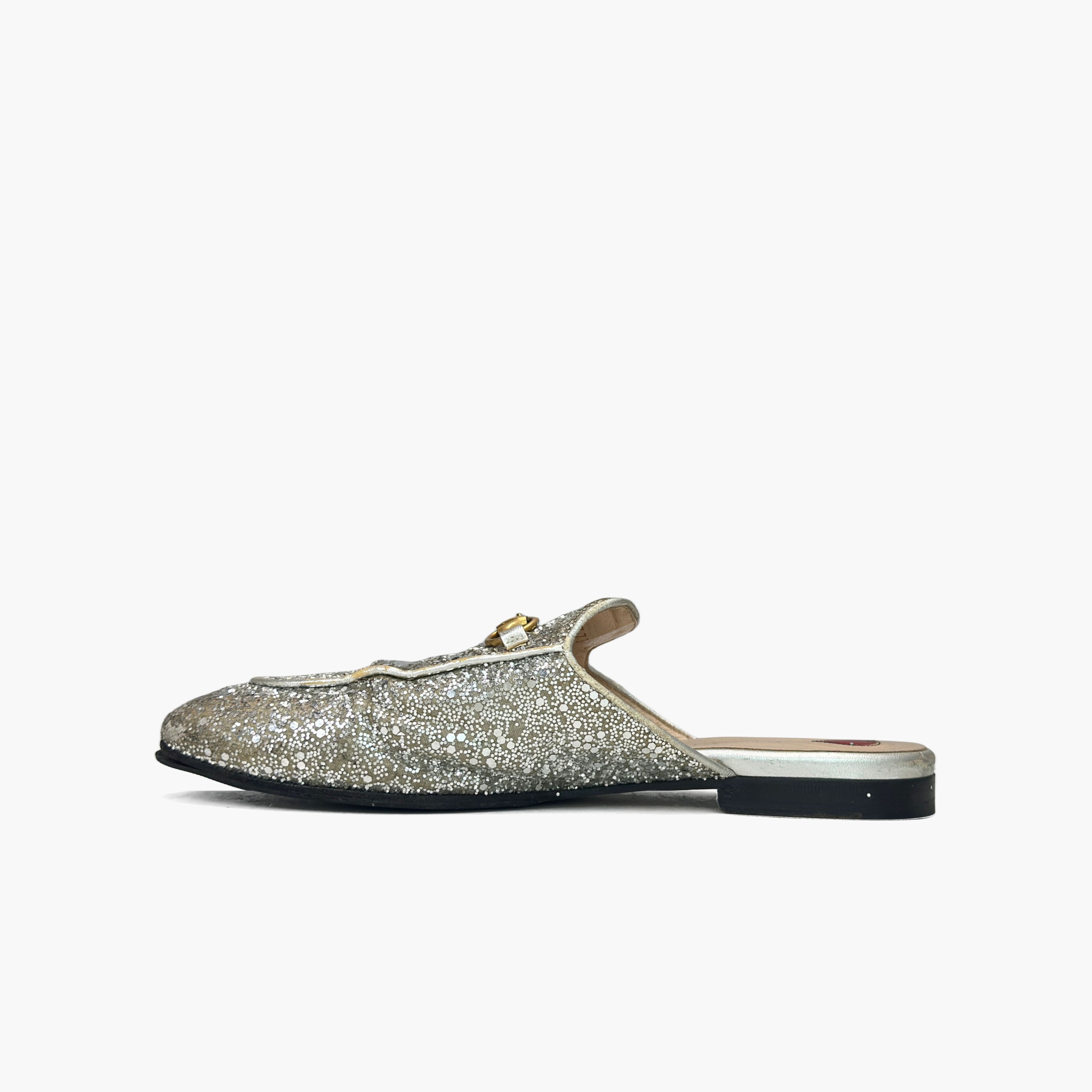 Gucci Gucci Glitter Princetown Horsebit Mules Size 38 Size US 8 / IT 38 - 3 Thumbnail