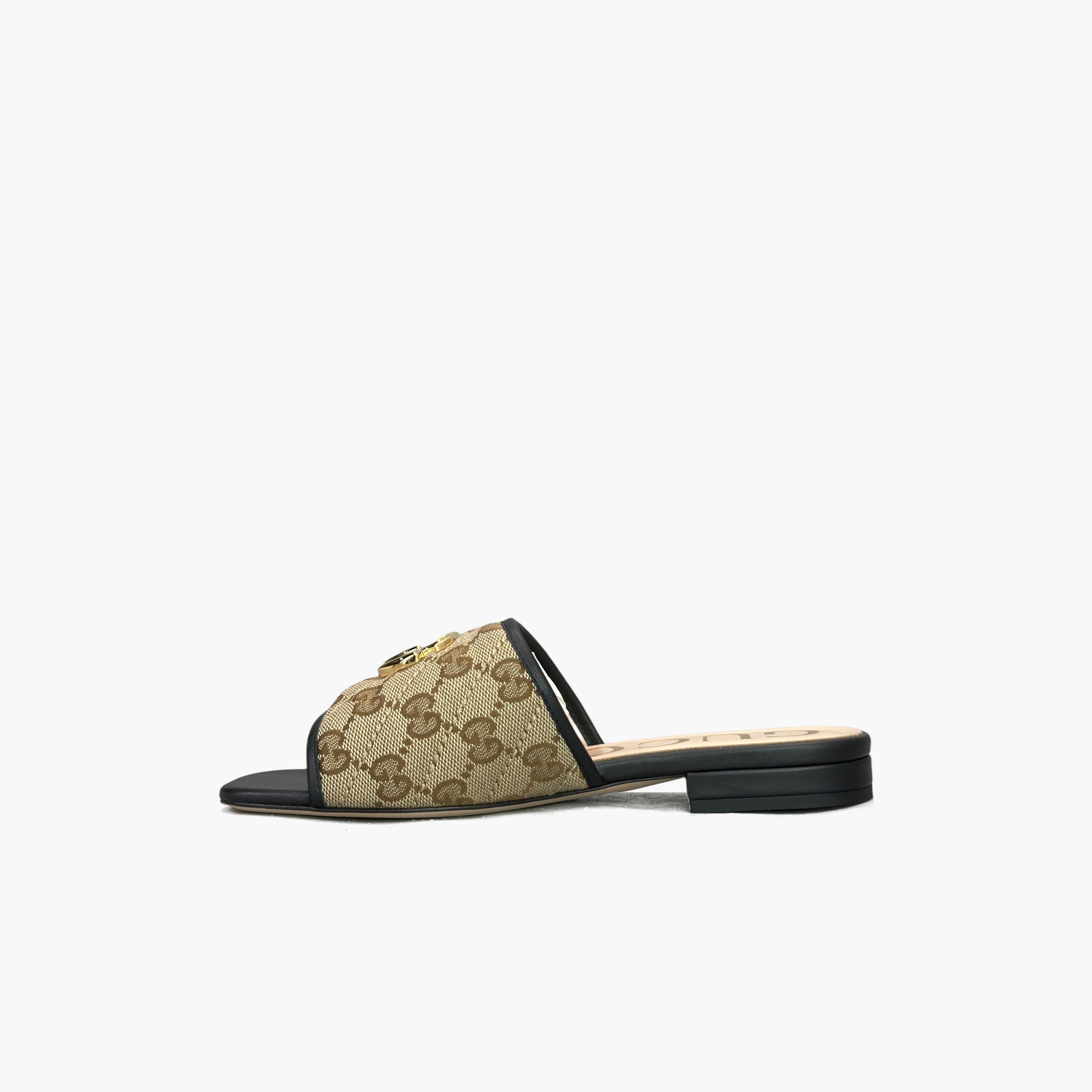 Gucci Gucci GG Canvas Slide Sandals Size 34.5 Size US 4.5 / IT 34.5 - 3 Thumbnail