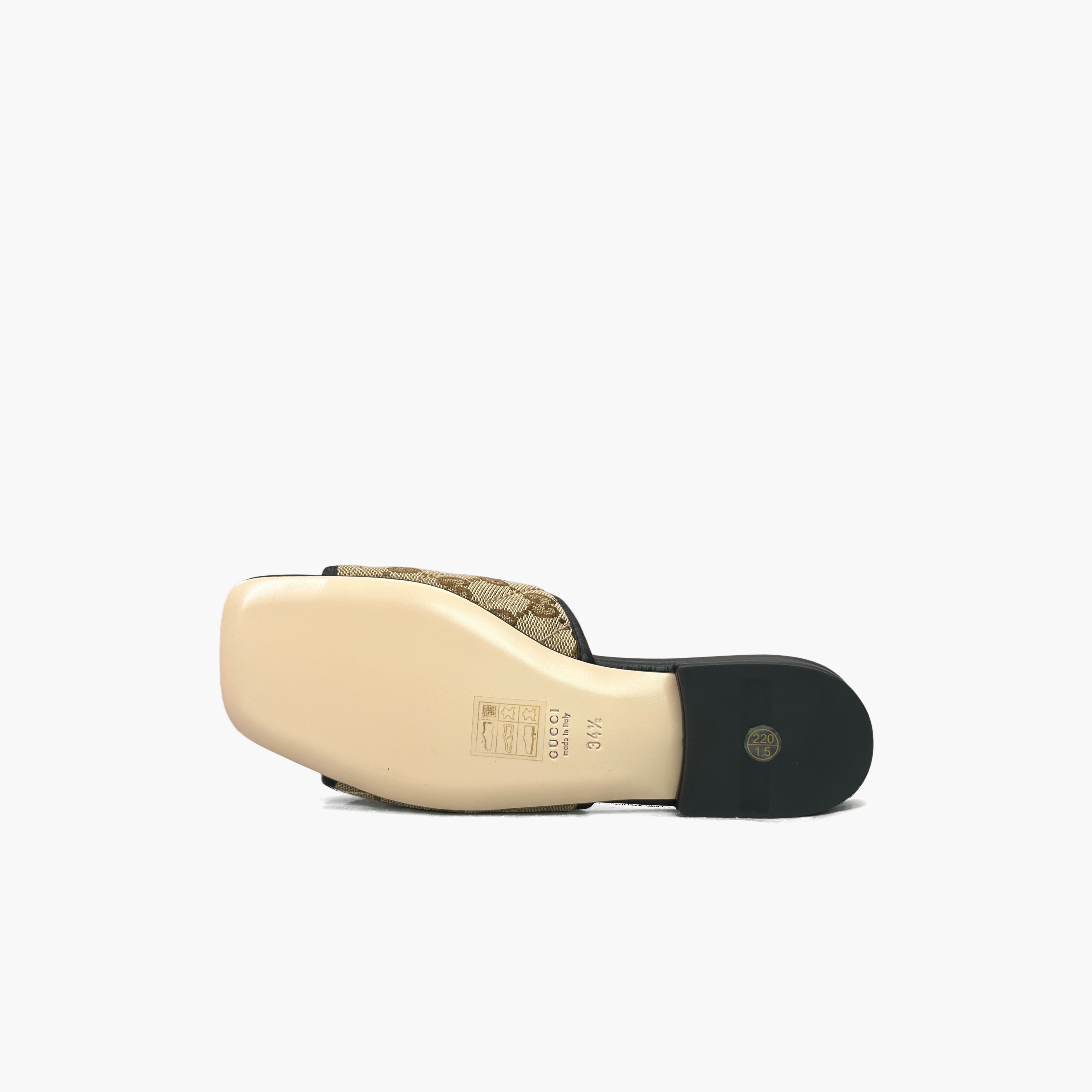 Gucci Gucci GG Canvas Slide Sandals Size 34.5 Size US 4.5 / IT 34.5 - 8 Thumbnail