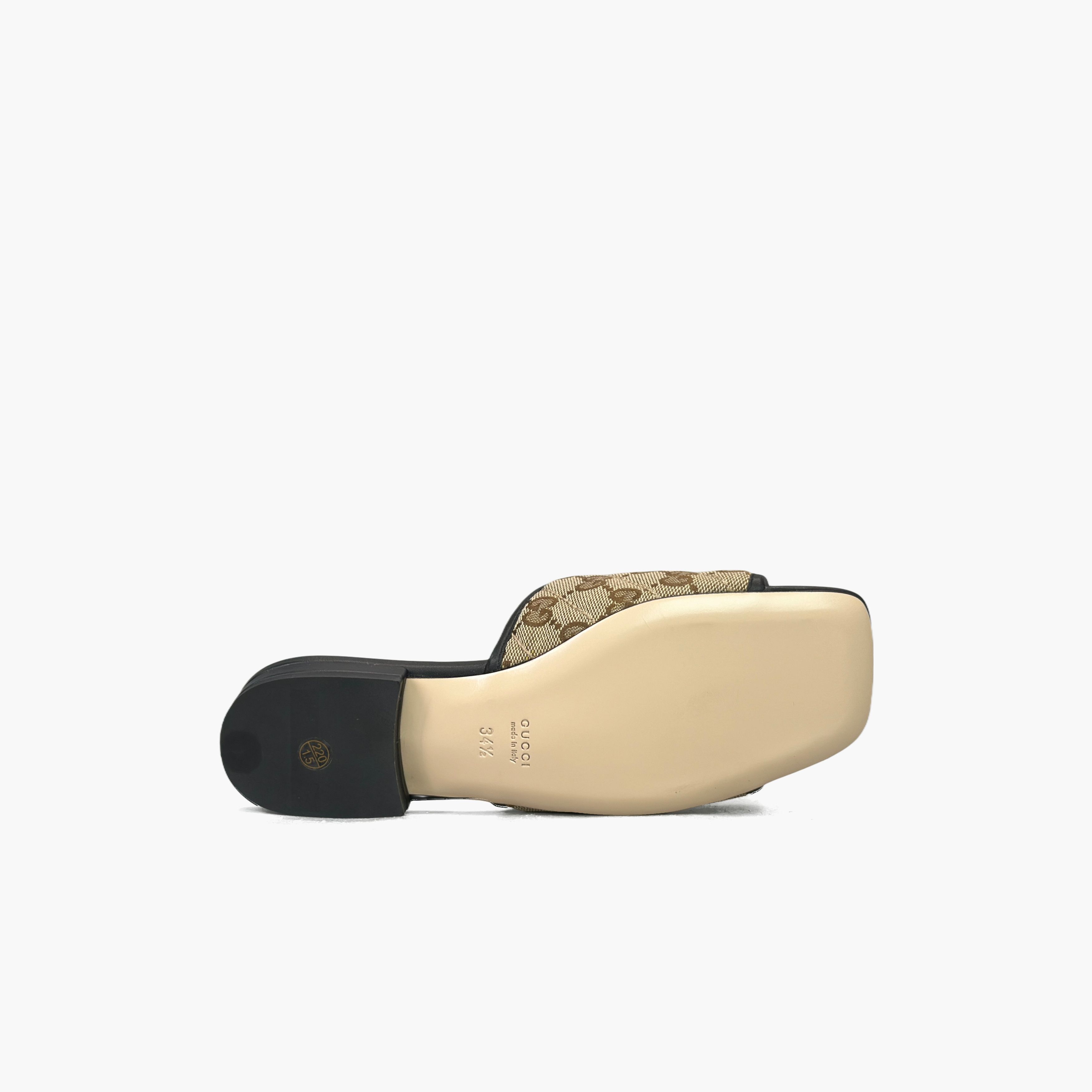Gucci Gucci GG Canvas Slide Sandals Size 34.5 Size US 4.5 / IT 34.5 - 7 Thumbnail