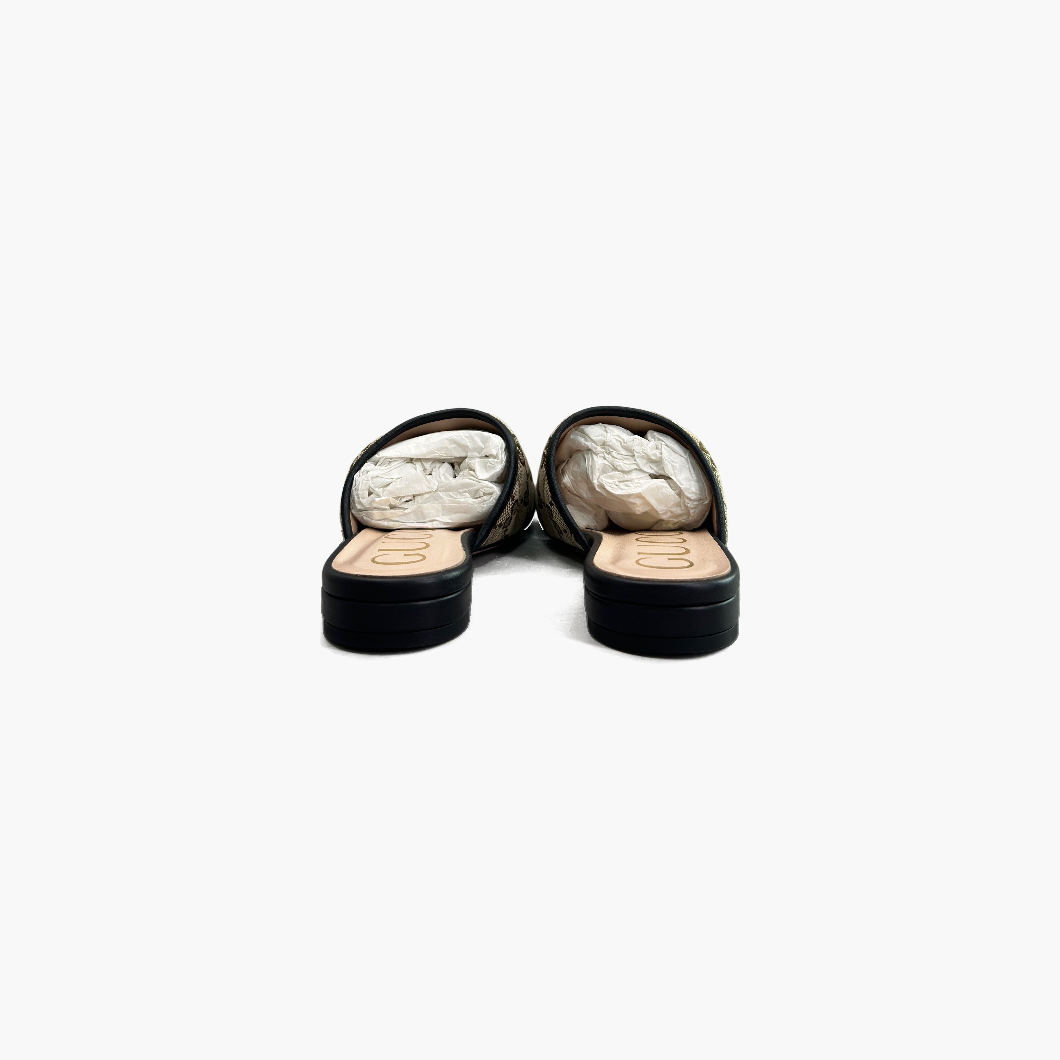 Gucci Gucci GG Canvas Slide Sandals Size 34.5 Size US 4.5 / IT 34.5 - 6 Thumbnail