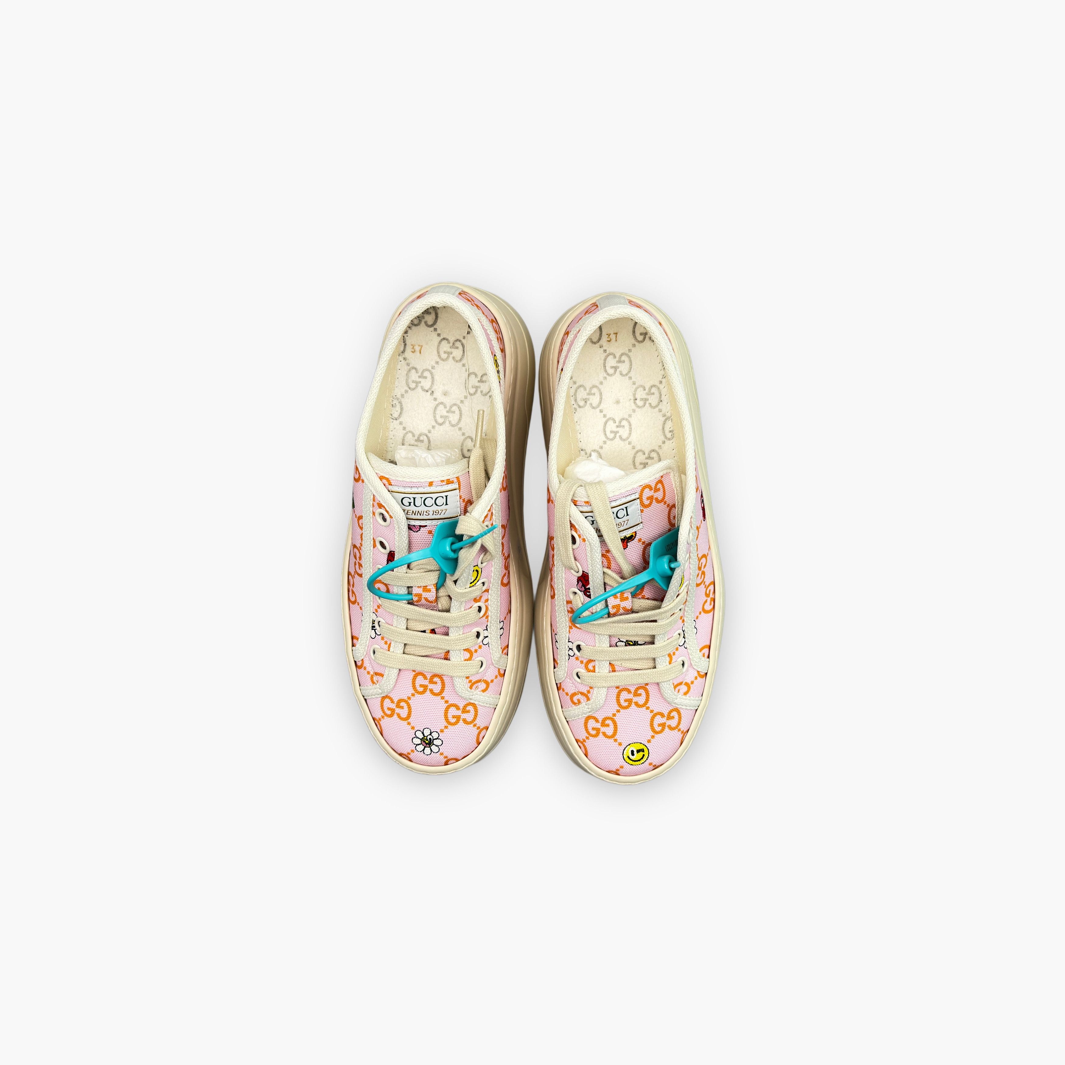 Gucci Gucci Pink GG Monogram Low-Top Sneakers Size 37 Size US 7 / IT 37 - 9 Thumbnail