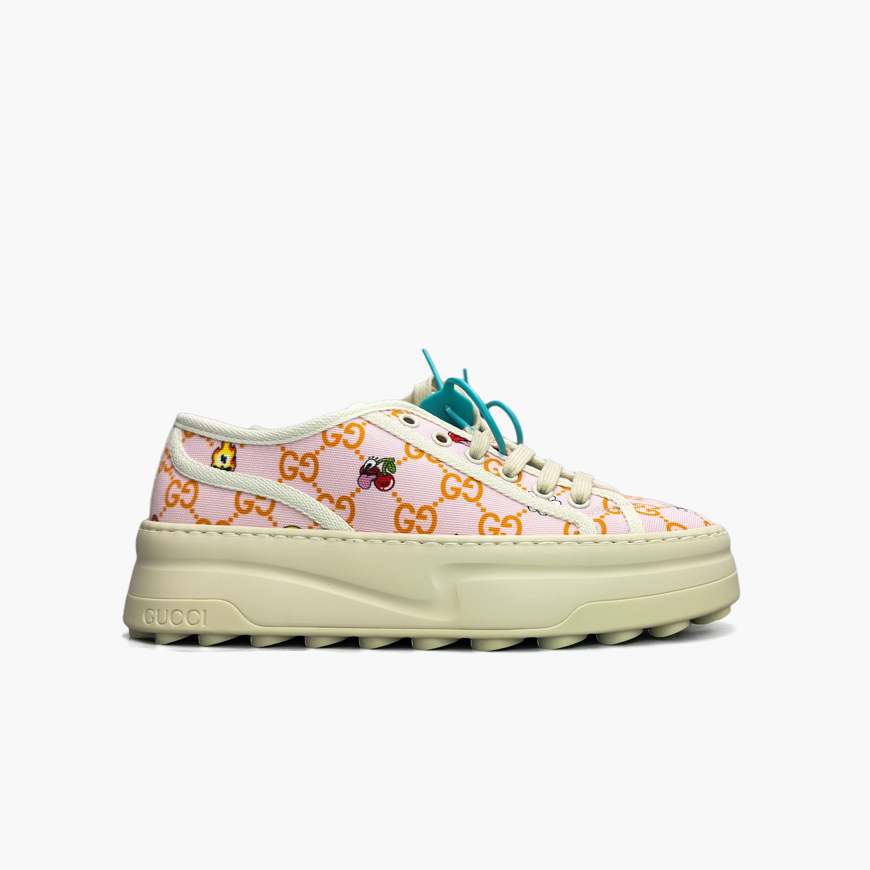 Gucci Gucci Pink GG Monogram Low-Top Sneakers Size 37 Size US 7 / IT 37 - 4 Thumbnail