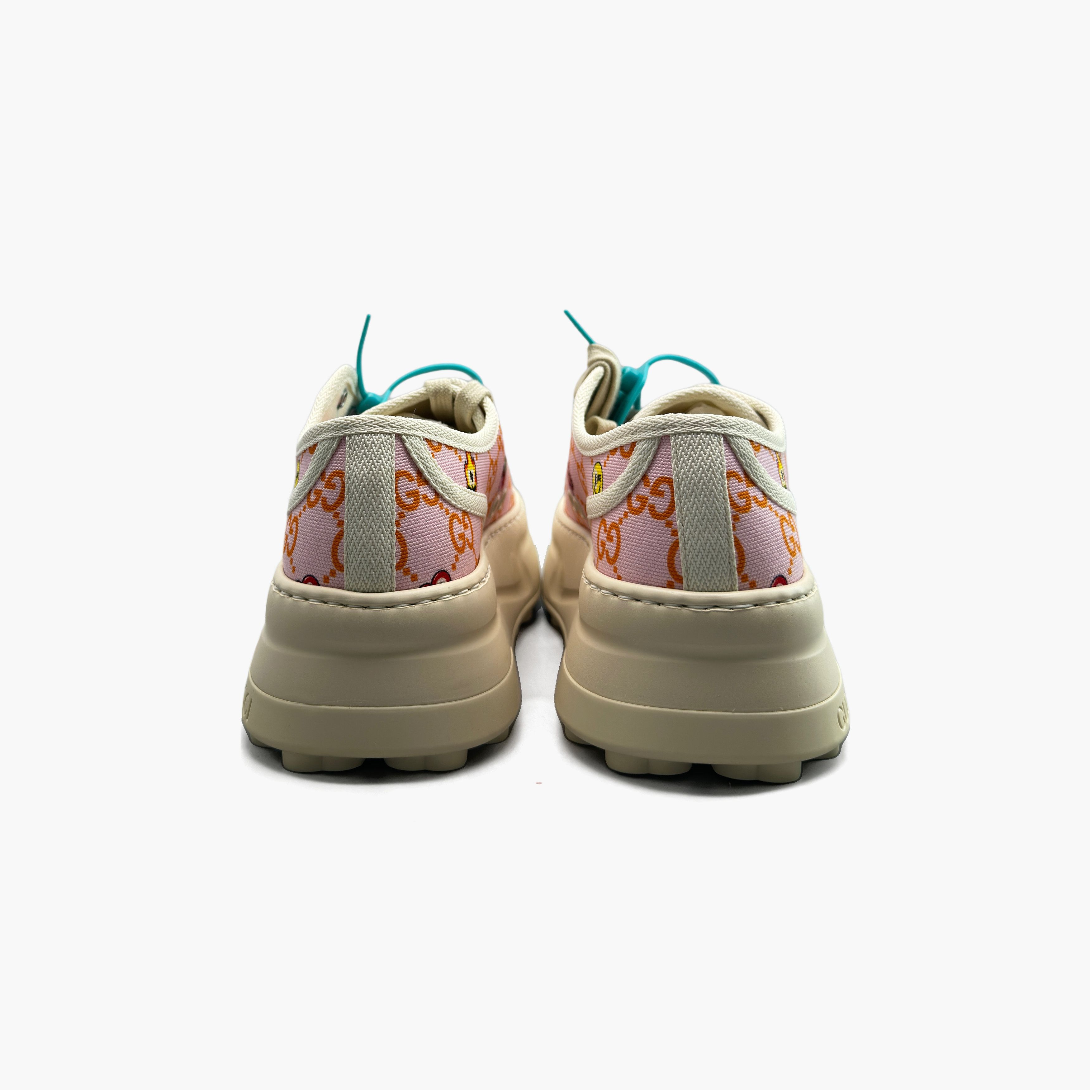 Gucci Gucci Pink GG Monogram Low-Top Sneakers Size 37 Size US 7 / IT 37 - 6 Thumbnail