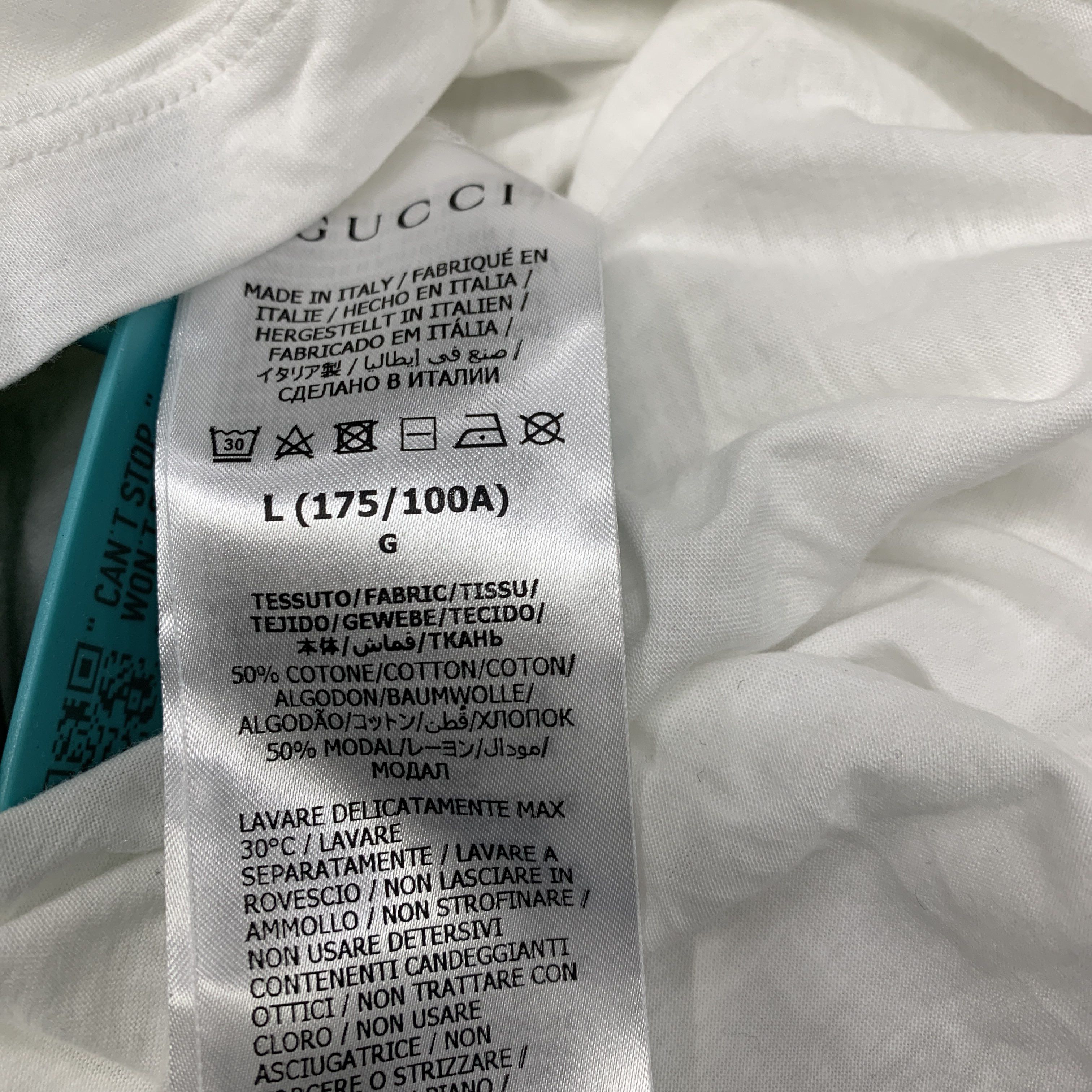 Gucci Gucci Watercolor Logo Print T-Shirt Size L Size US L / EU 52-54 / 3 - 3 Thumbnail