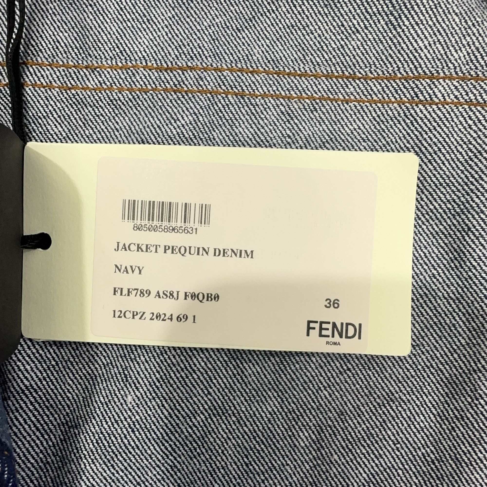 Fendi Fendi Striped Denim Jacket Size 36 Size XS / US 0-2 / IT 36-38 - 4 Thumbnail