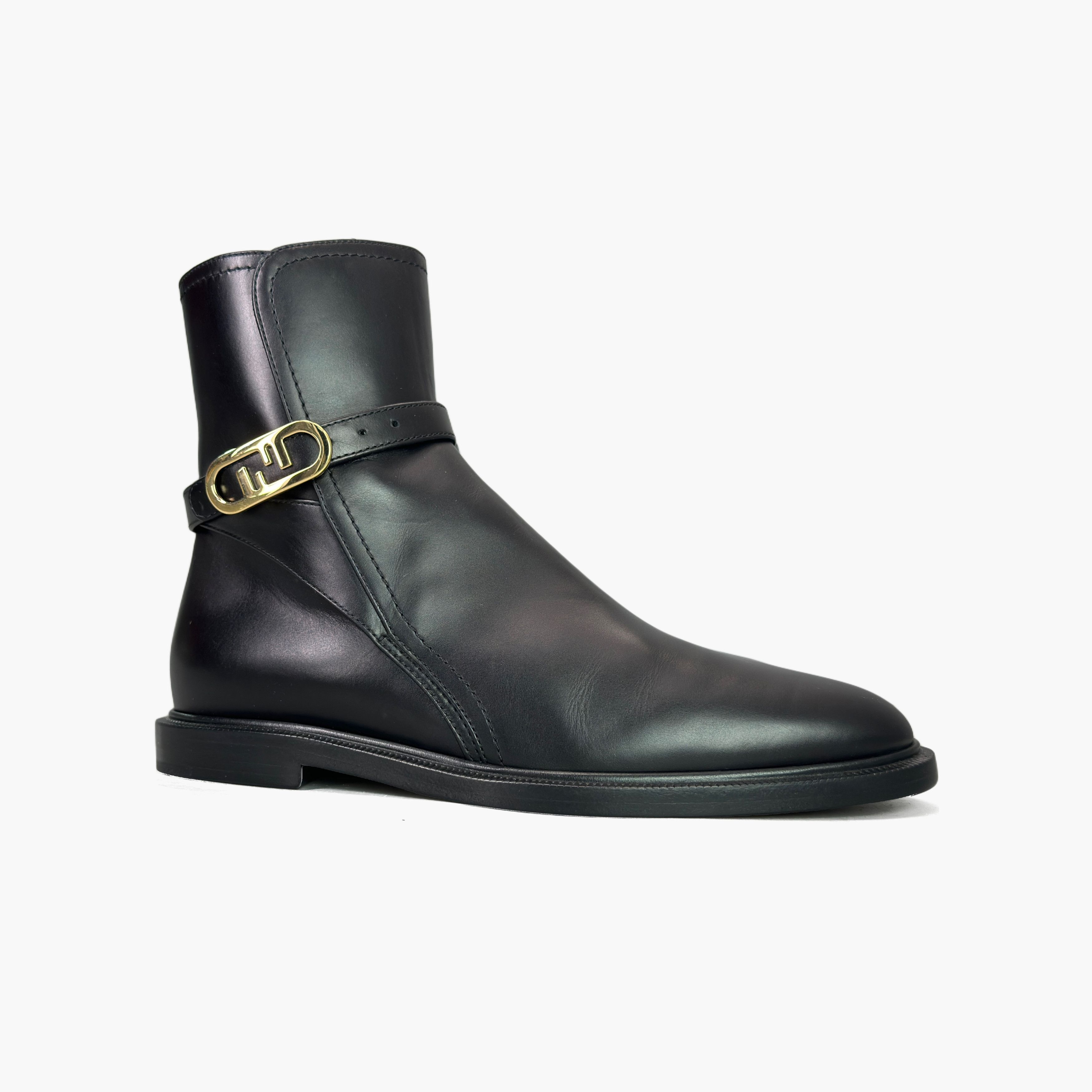 Fendi Fendi O'Lock Leather Boots Size 37 Size US 7 / IT 37 - 4 Thumbnail