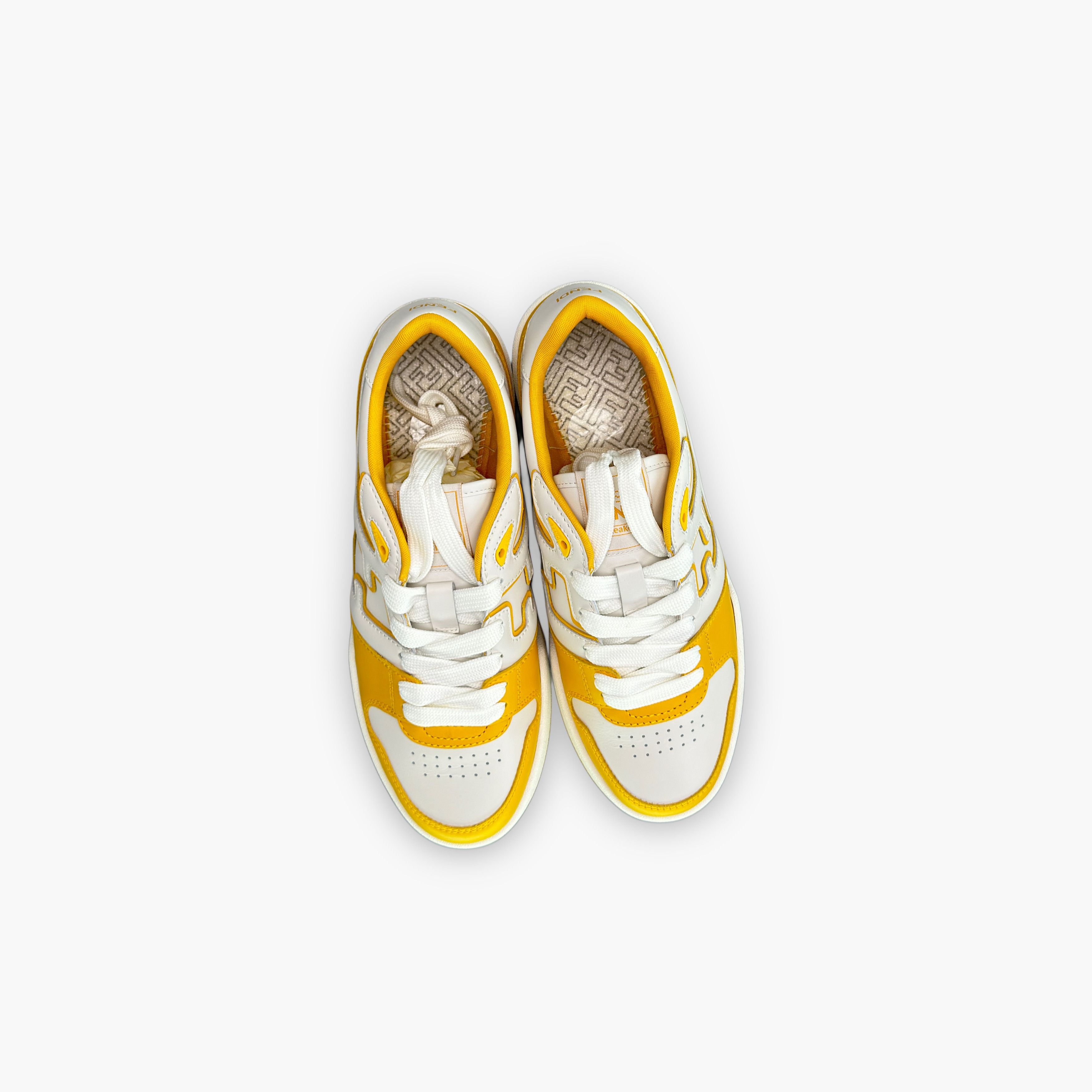 Fendi Fendi Yellow Leather Match Sneakers US 9 / EU 42 Size US 9 / EU 42 - 9 Thumbnail