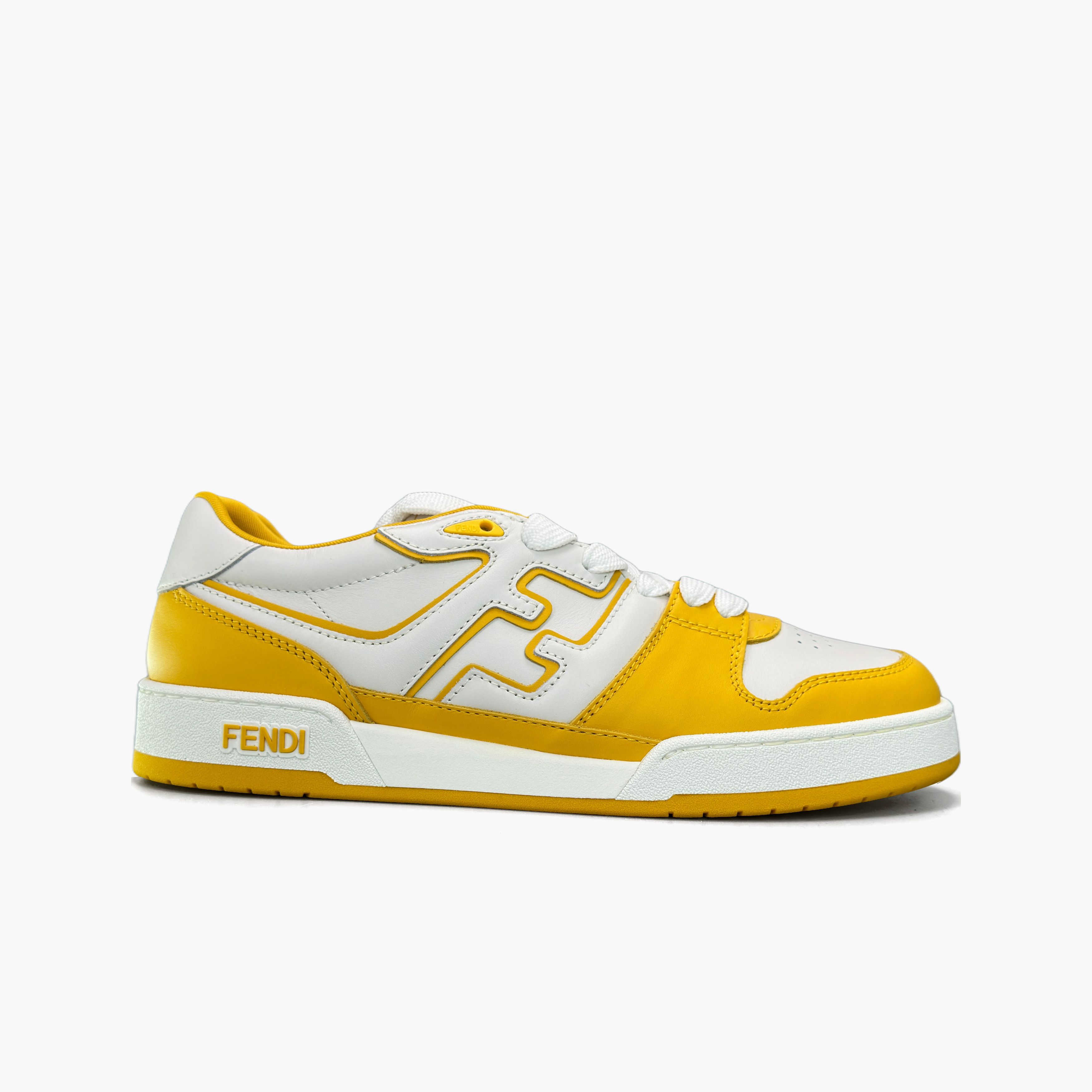 Fendi Fendi Yellow Leather Match Sneakers US 9 / EU 42 Size US 9 / EU 42 - 4 Thumbnail