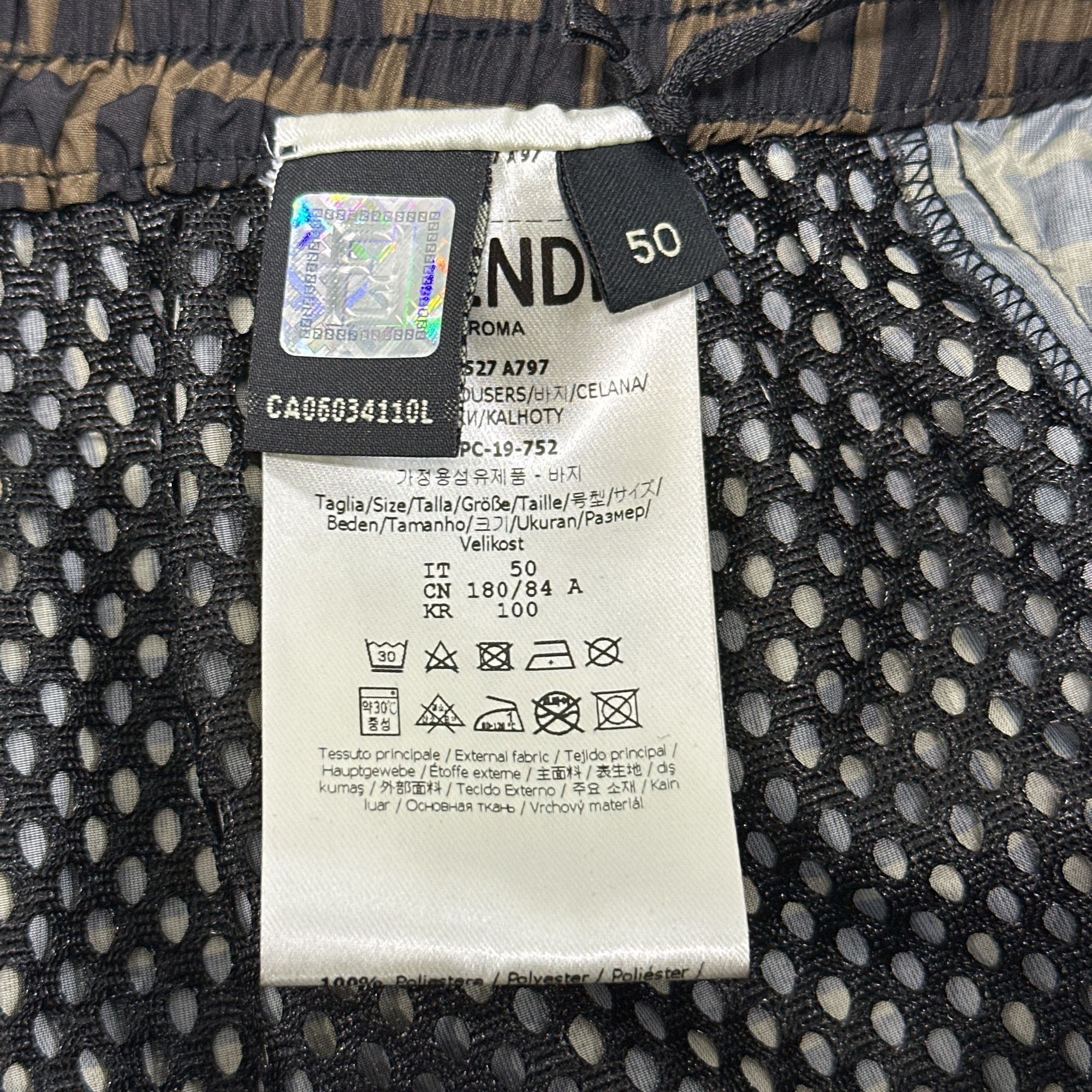 Fendi Fendi FF Logo Nylon Pants Size 50 Size US 34 / EU 50 - 3 Thumbnail