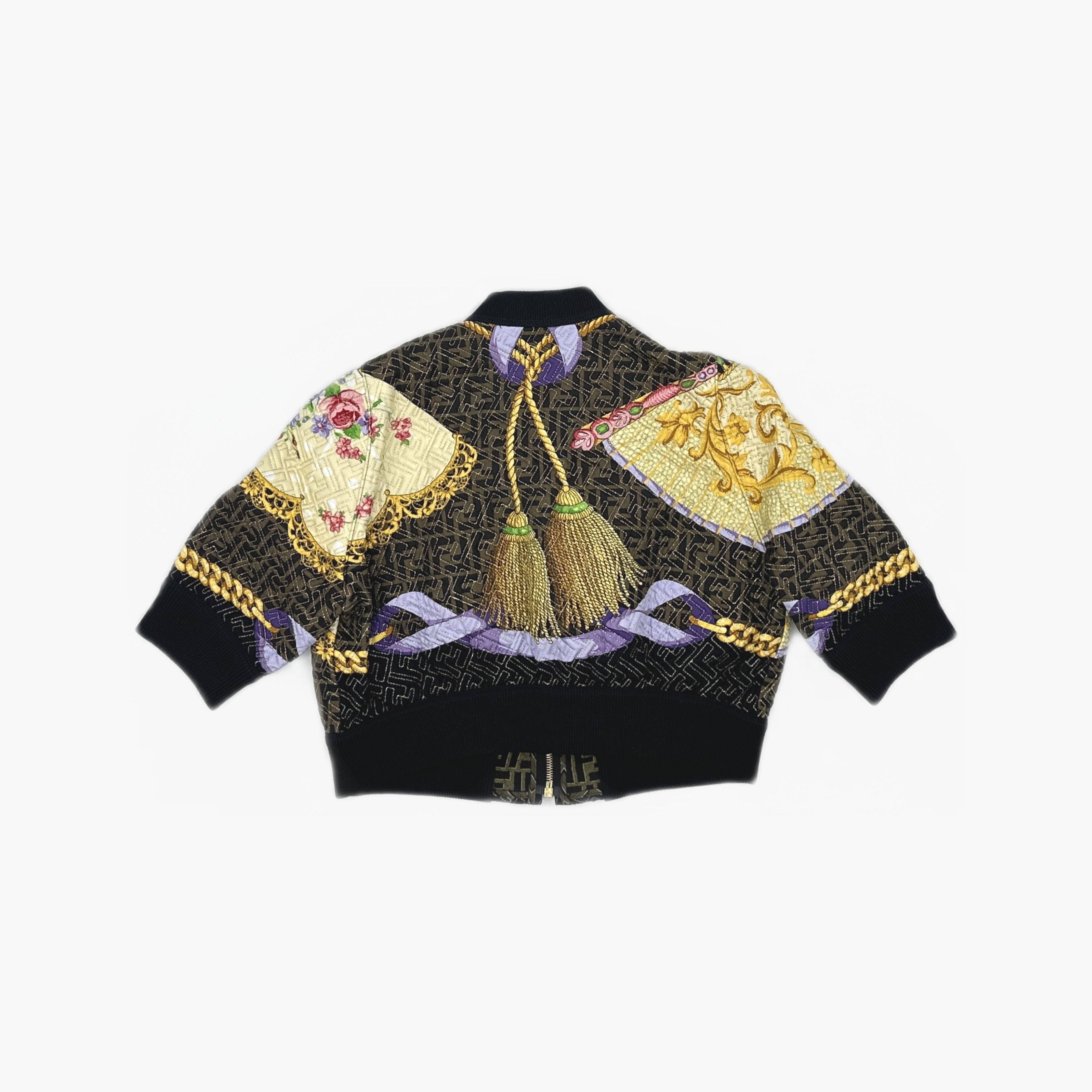 Fendi × Versace Fendi x Versace Silk Print Bomber Jacket Size 40 Size S / US 4 / IT 40 - 2 Thumbnail