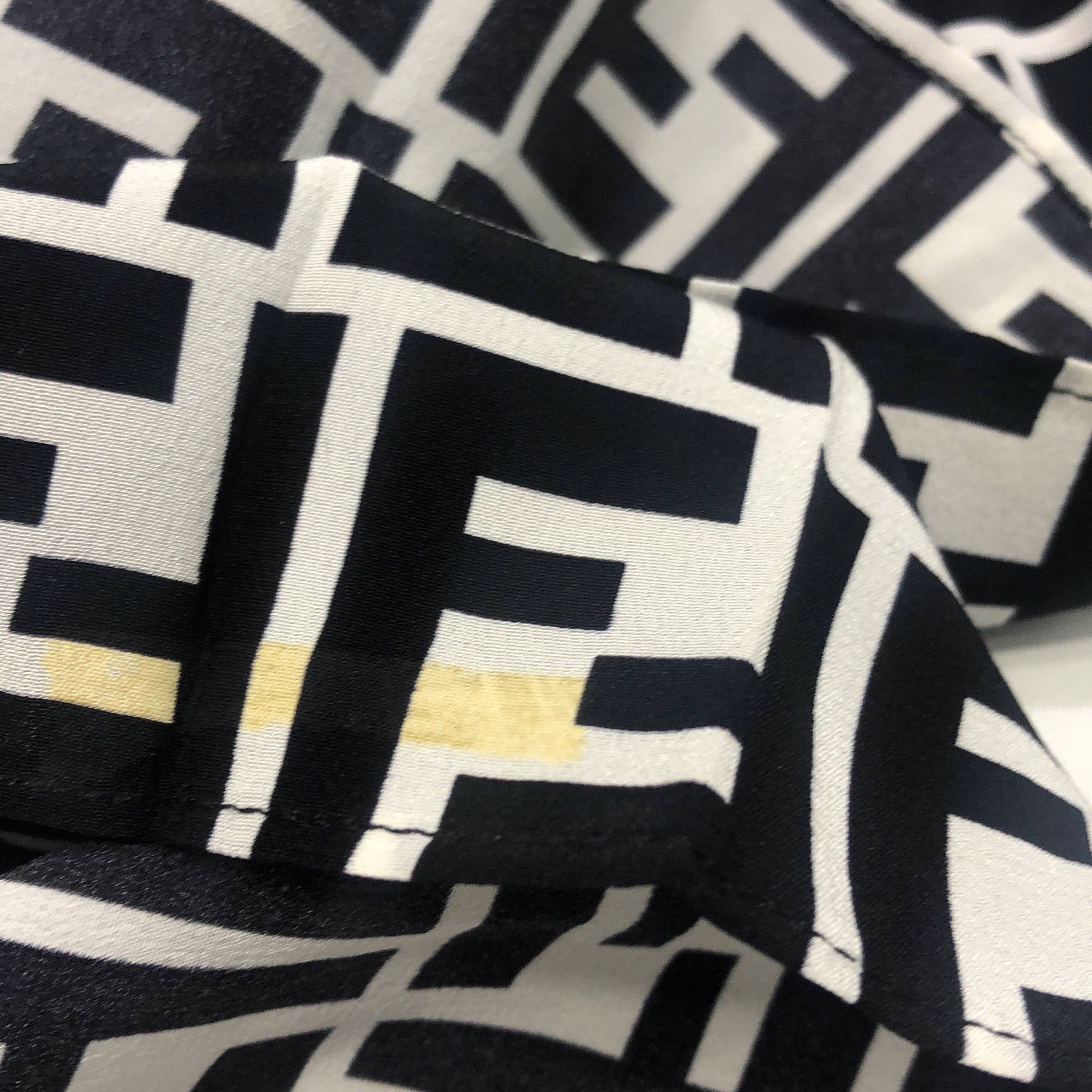 Fendi Fendi FF Logo Print Silk Midi Skirt Size IT 38 Size 26" / US 2 / IT 38 - 7 Thumbnail