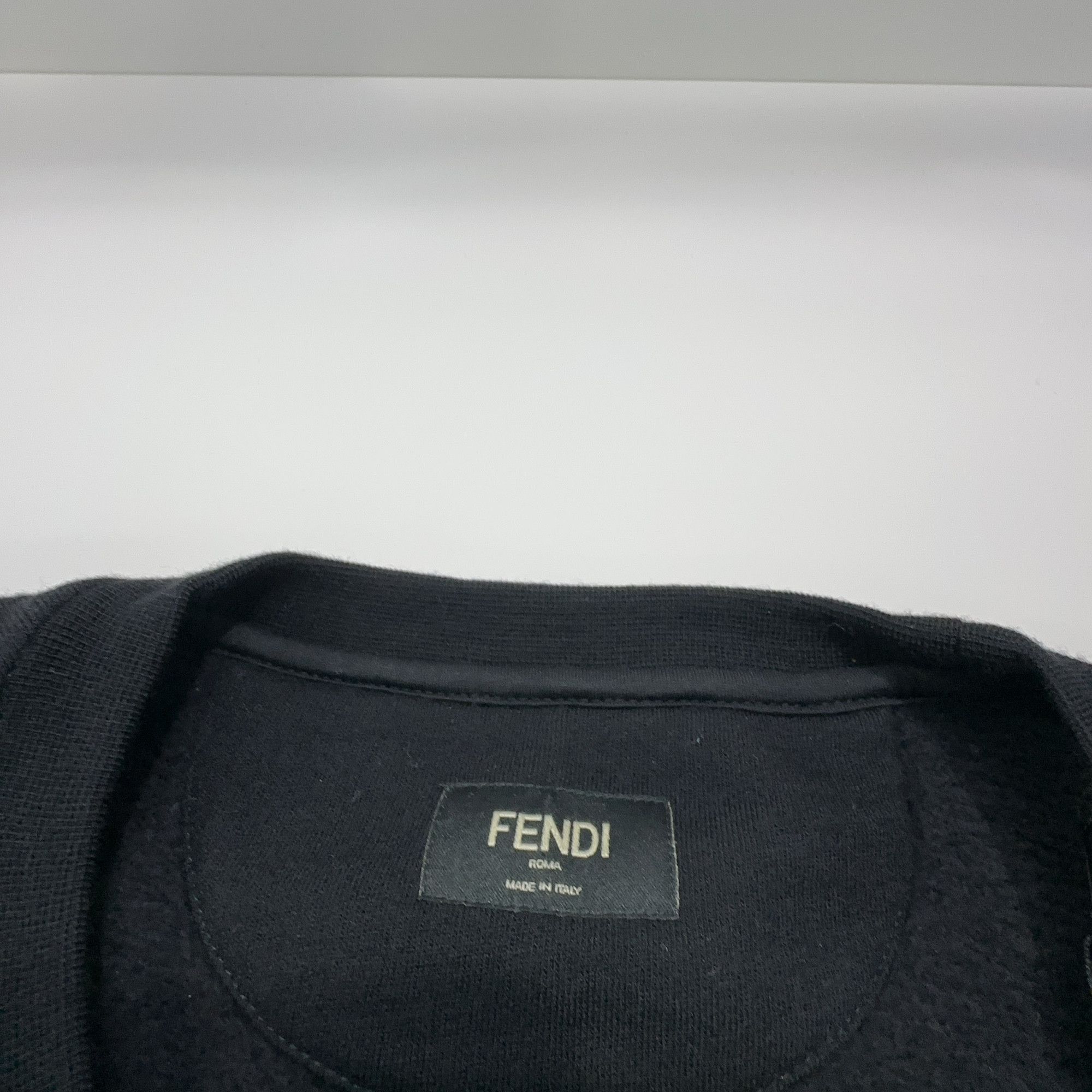 Fendi Fendi Karlito Logo Sweatshirt Black Size L Size US L / EU 52-54 / 3 - 3 Thumbnail