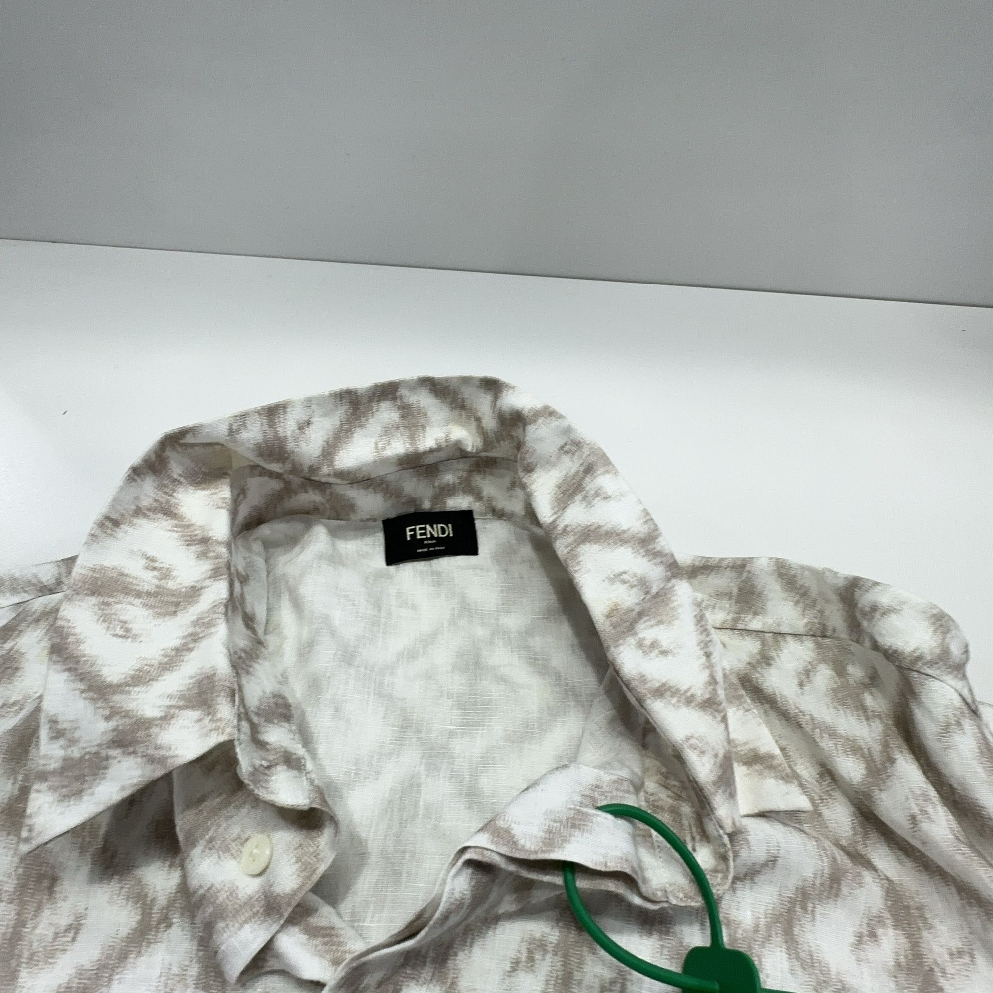 Fendi Fendi Monogram Linen Shirt US L Size US L / EU 52-54 / 3 - 7 Thumbnail