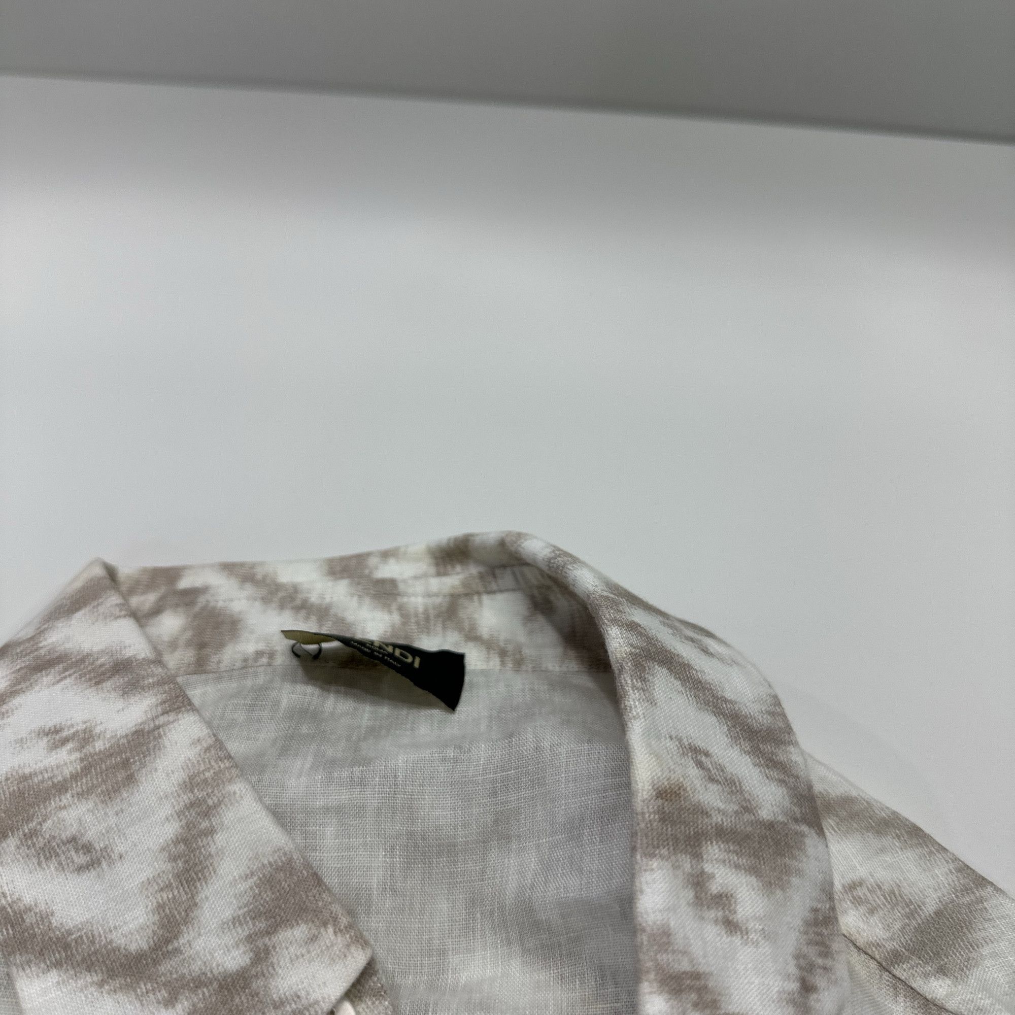 Fendi Fendi Monogram Linen Shirt US L Size US L / EU 52-54 / 3 - 5 Thumbnail