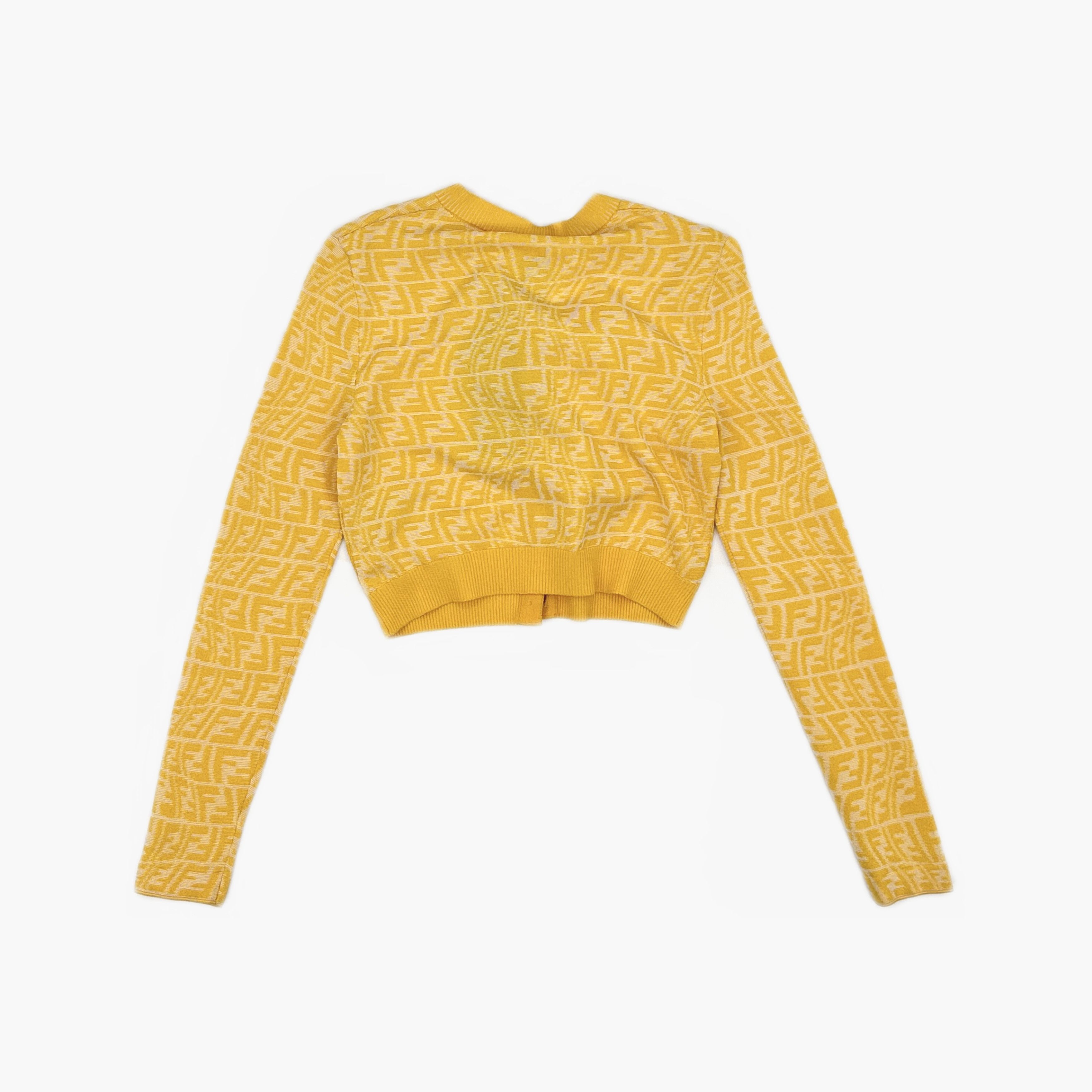 Fendi Fendi FF Logo Cardigan Size 38 Size XS / US 0-2 / IT 36-38 - 2 Thumbnail