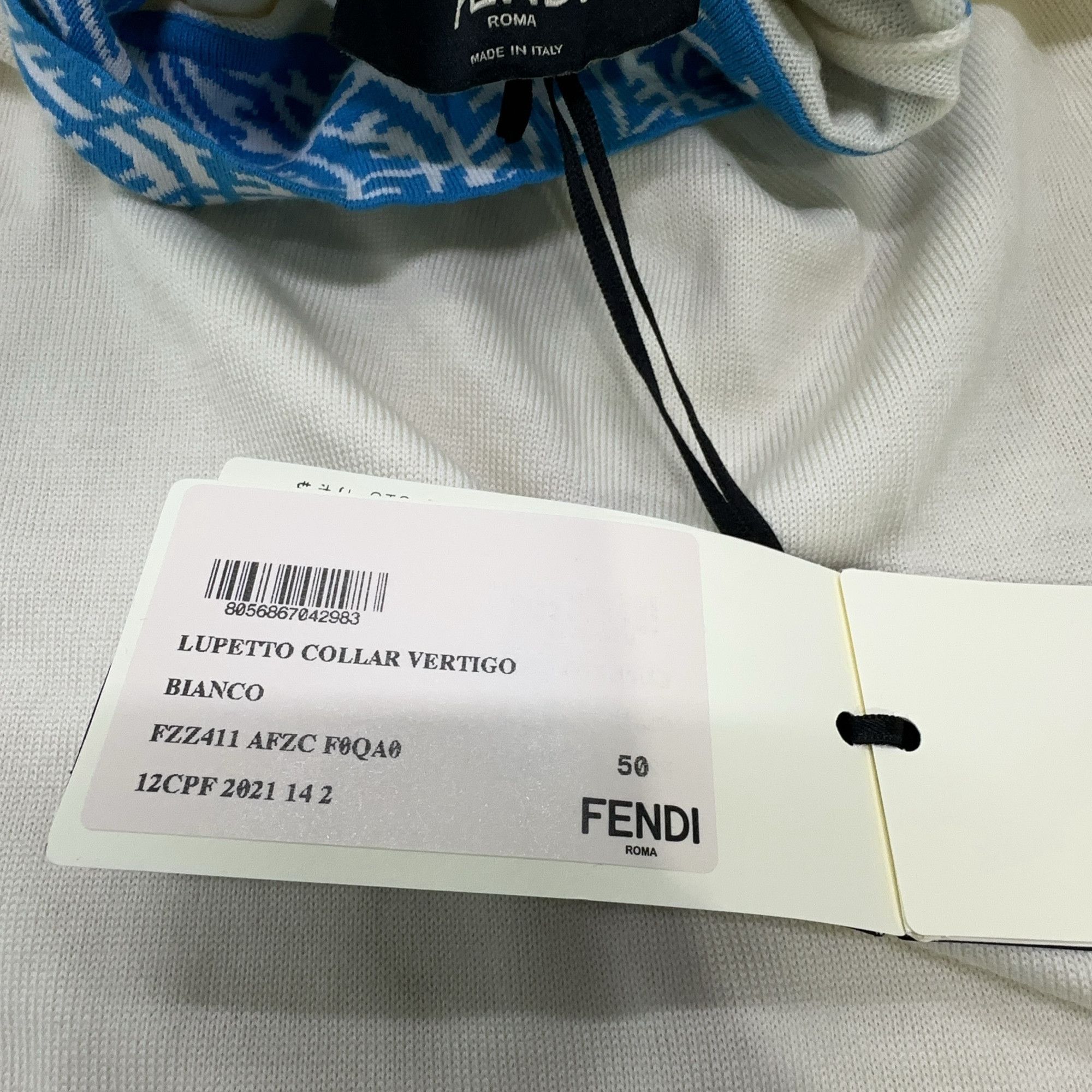 Fendi Fendi Vertigo FF Collar Sweater Size 50 Size US M / EU 48-50 / 2 - 5 Thumbnail