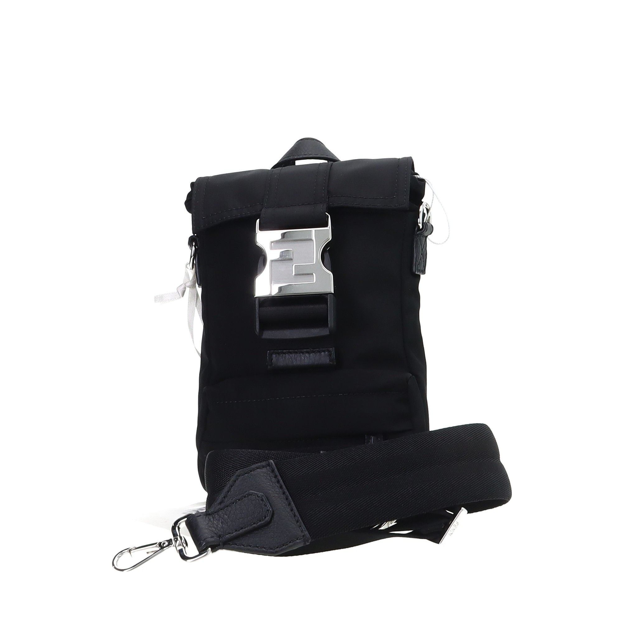 Fendi Fendi Metal Logo Nylon Messenger Bag One Size Size ONE SIZE - 5 Thumbnail
