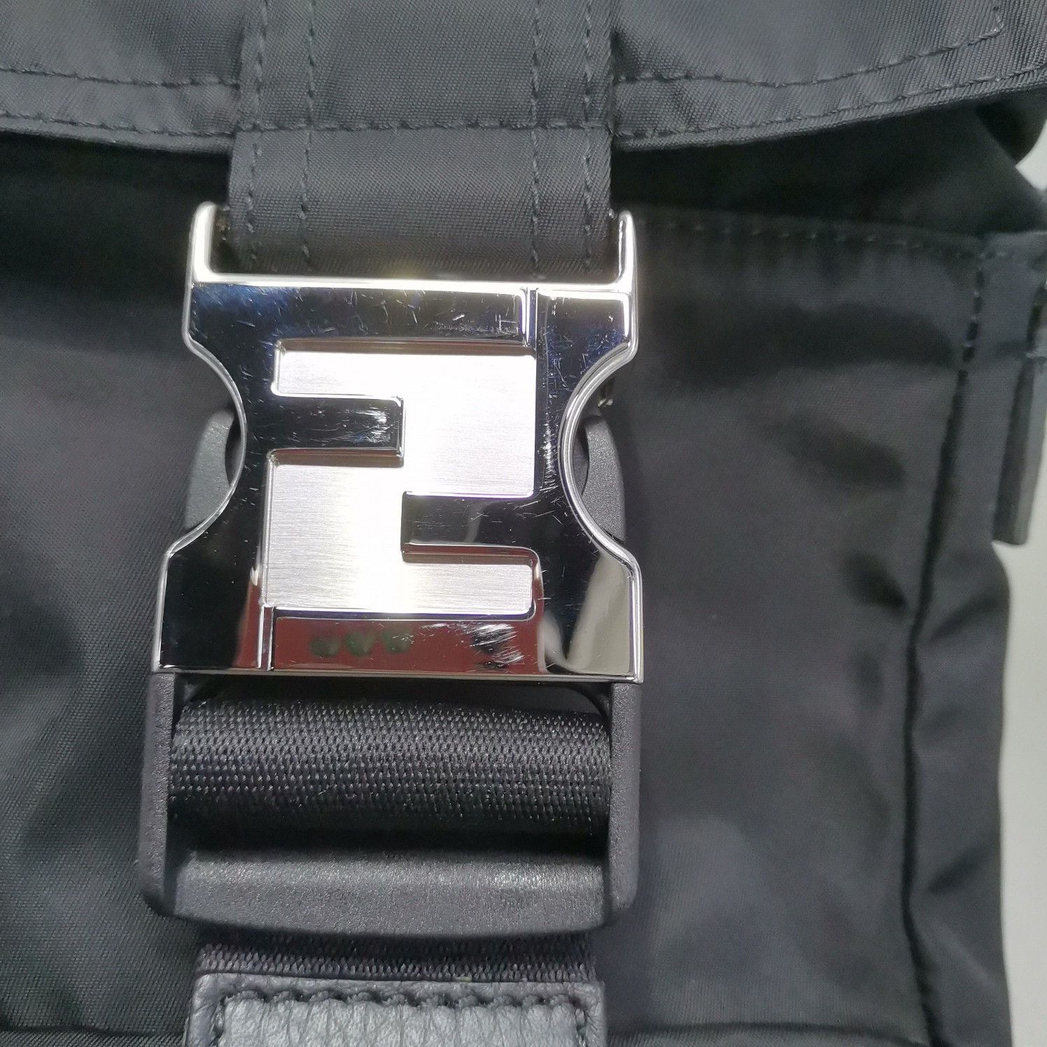 Fendi Fendi Metal Logo Nylon Messenger Bag One Size Size ONE SIZE - 7 Thumbnail